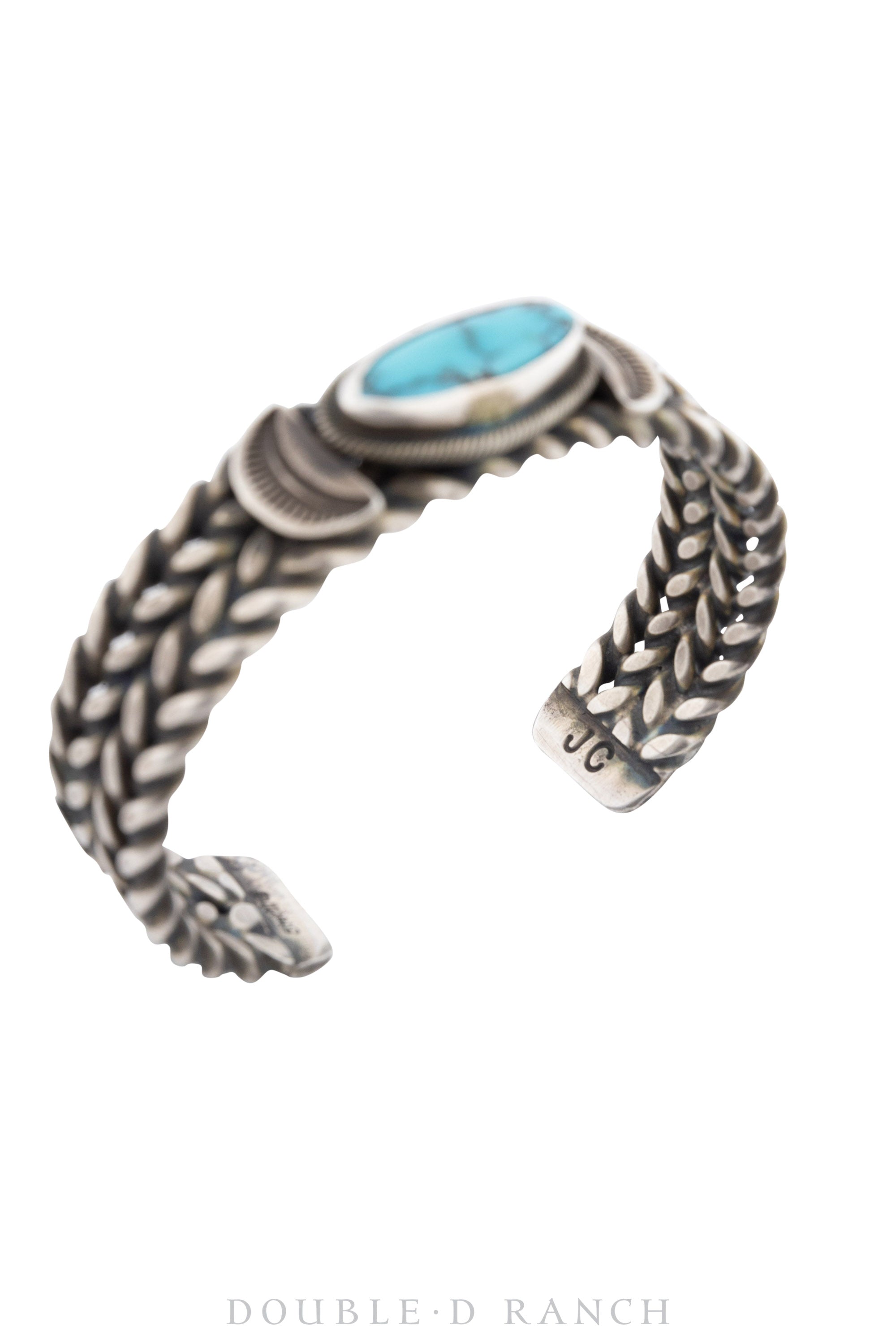 Cuff, Coil Twist Wire, Turquoise, Hallmark, Contemporary, 3509