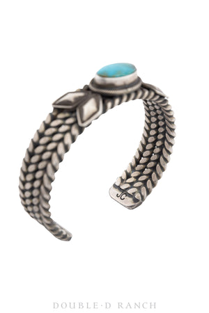 Cuff, Coil Twist Wire, Turquoise, Hallmark, Contemporary, 3506