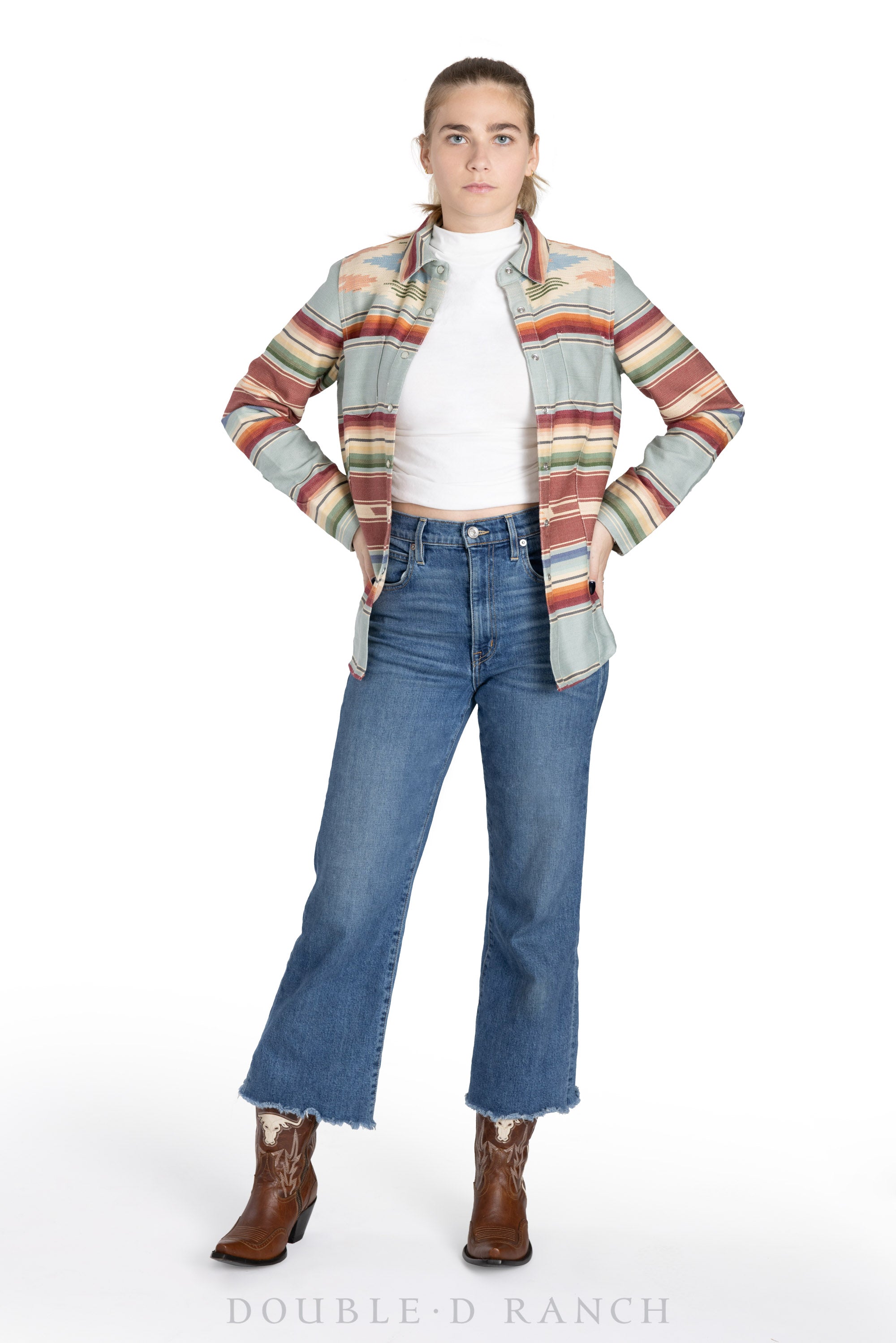 Top, Travel Serape Workshirt