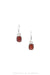 Earrings, Hoops, Coral, Contemporary, 1521