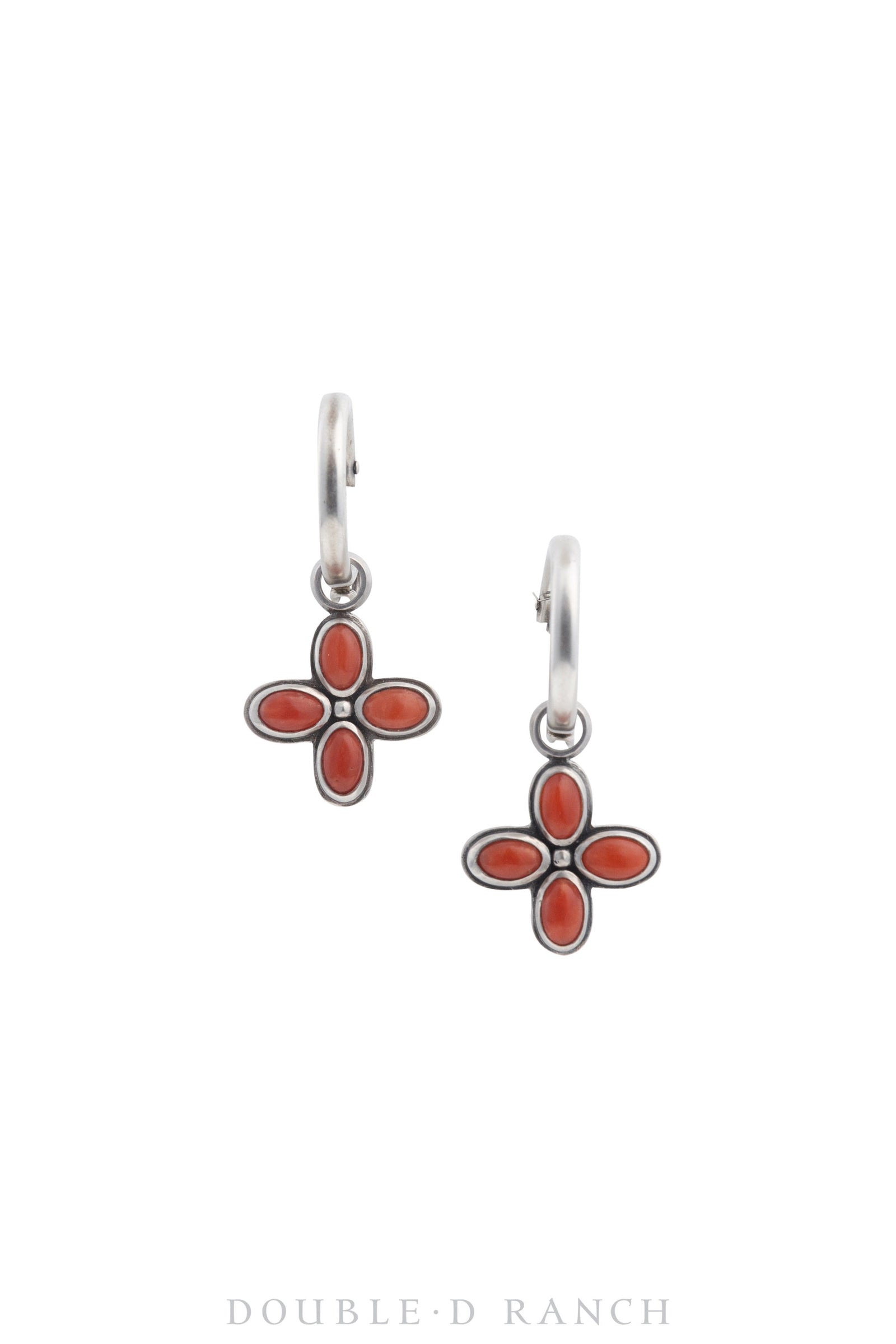 Earrings, Dennis Hogan, Drop, Coral, Artisan Hallmark, Contemporary, 1452