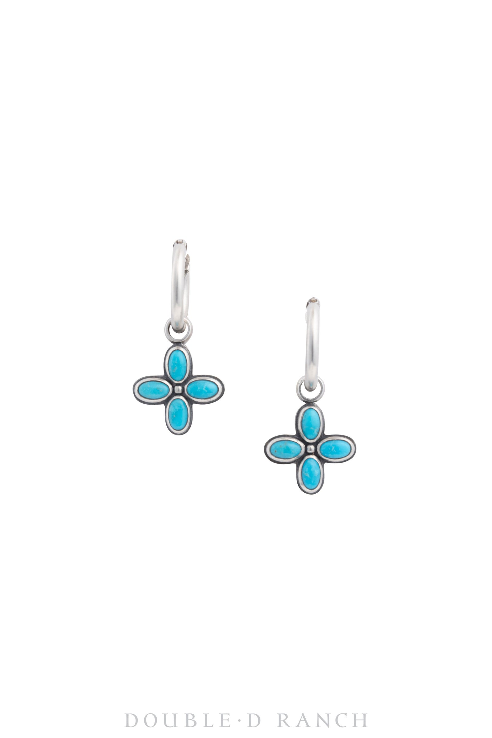 Earrings, Dennis Hogan, Drop, Turquoise, Artisan Hallmark, Contemporary, 1455