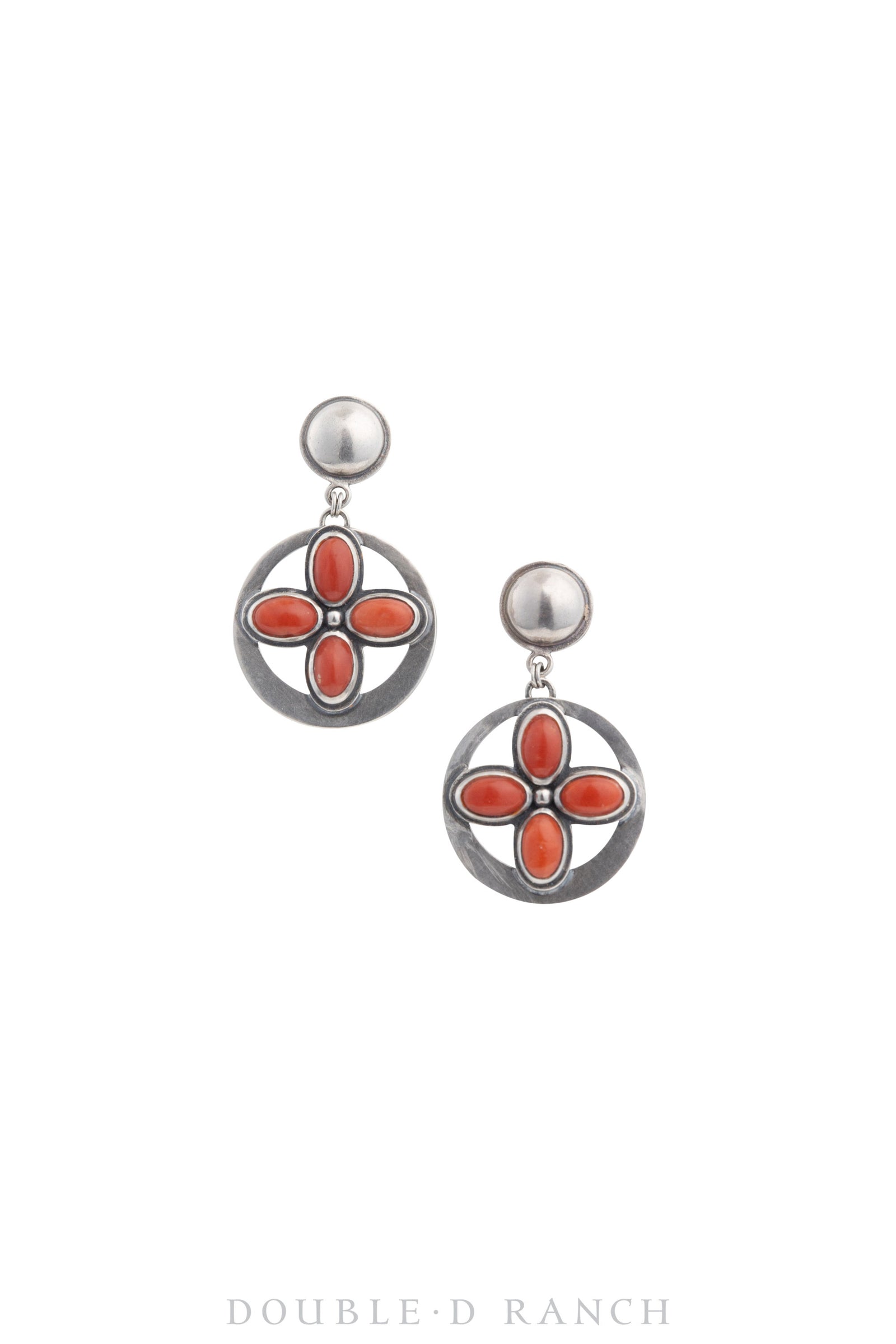 Earrings, Coral, Drop, Dennis Hogan Hallmark, Contemporary, 1174B