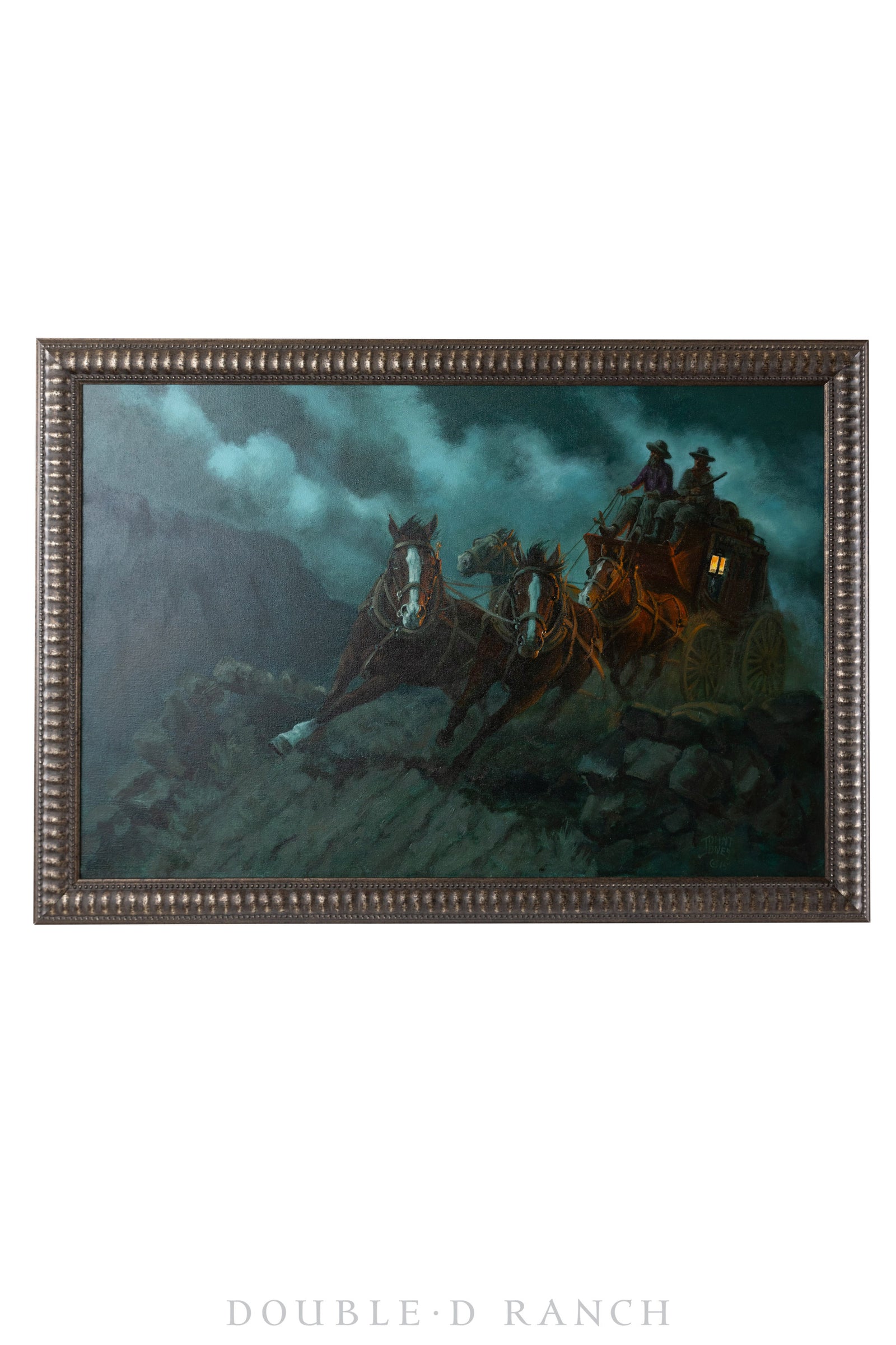 Art, Oil on Canvas, Western Narratives, Night Scenes, John Jones 2015, 1269