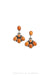 Earrings, Federico, Drop, Orange Spiny Oyster, Hallmark, Contemporary, 1555F