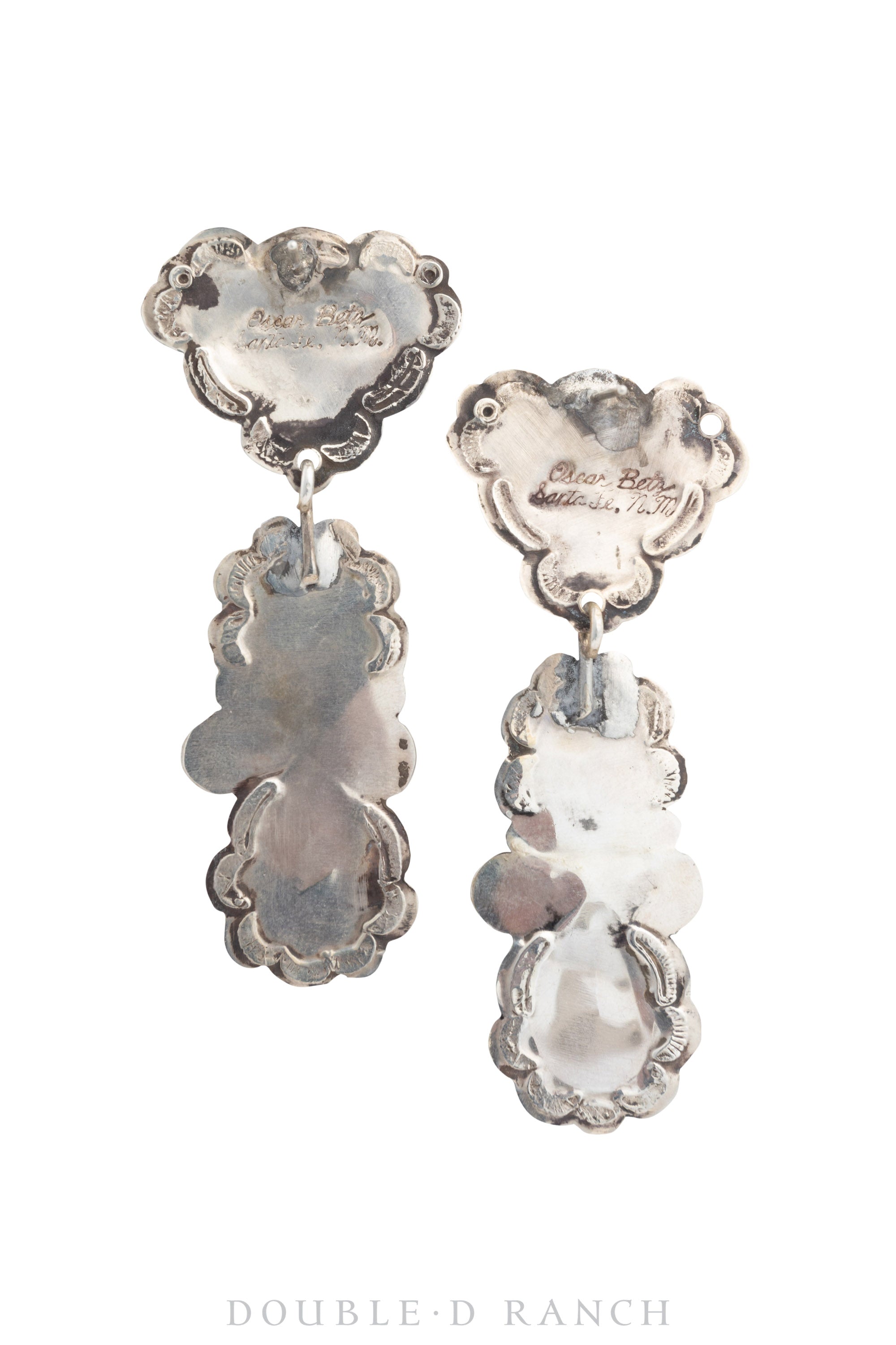 Earrings, Oscar Betz, Multi Stone, Hallmark, 1443