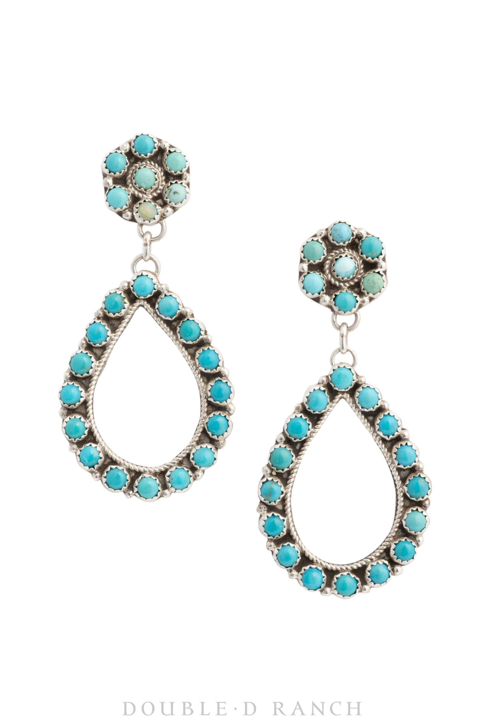 Earrings, Drops, Turquoise, Contemporary, 1530