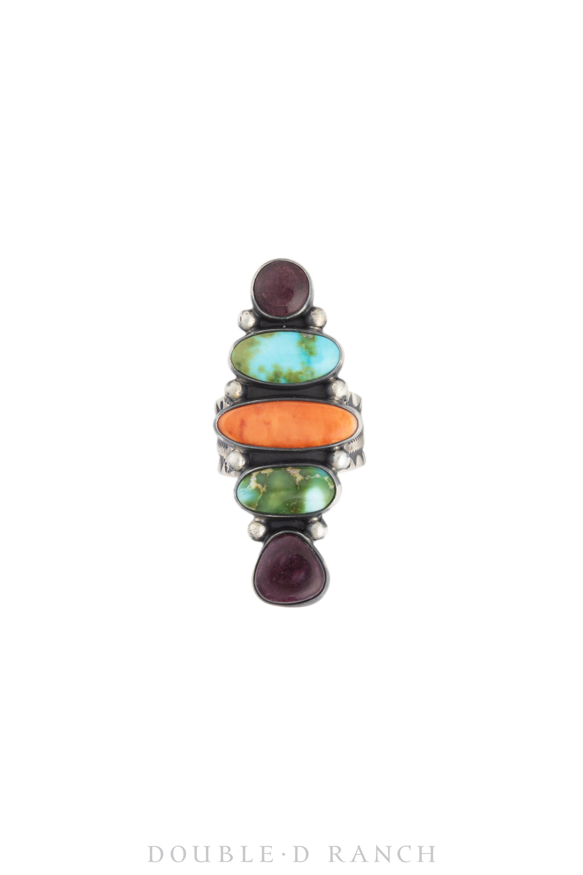 Ring, Statement, Mixed Stones, Hallmark, Adjustable, Contemporary, 1440