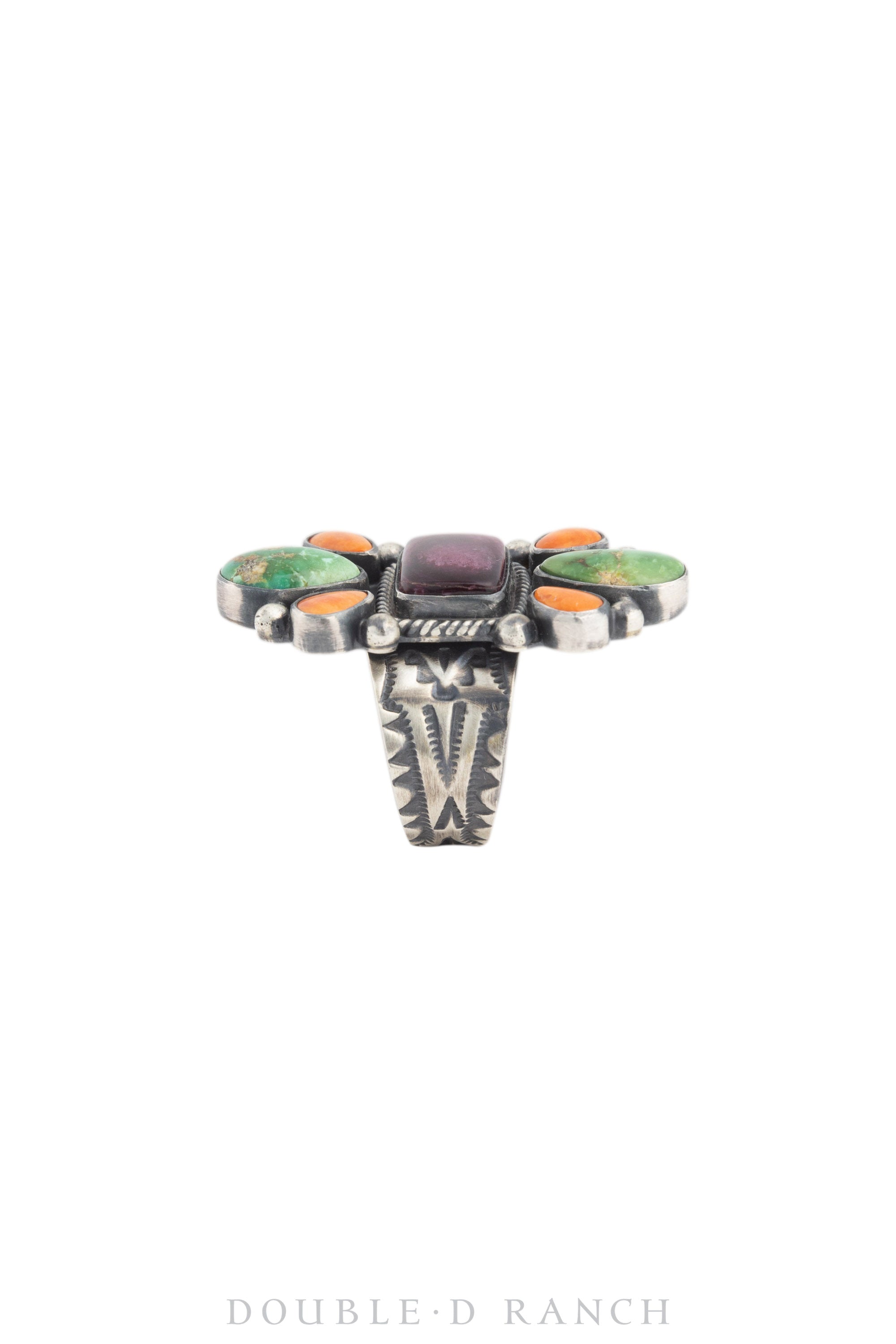 Ring, Statement, Mixed Stones, Hallmark, Adjustable, Contemporary, 1445