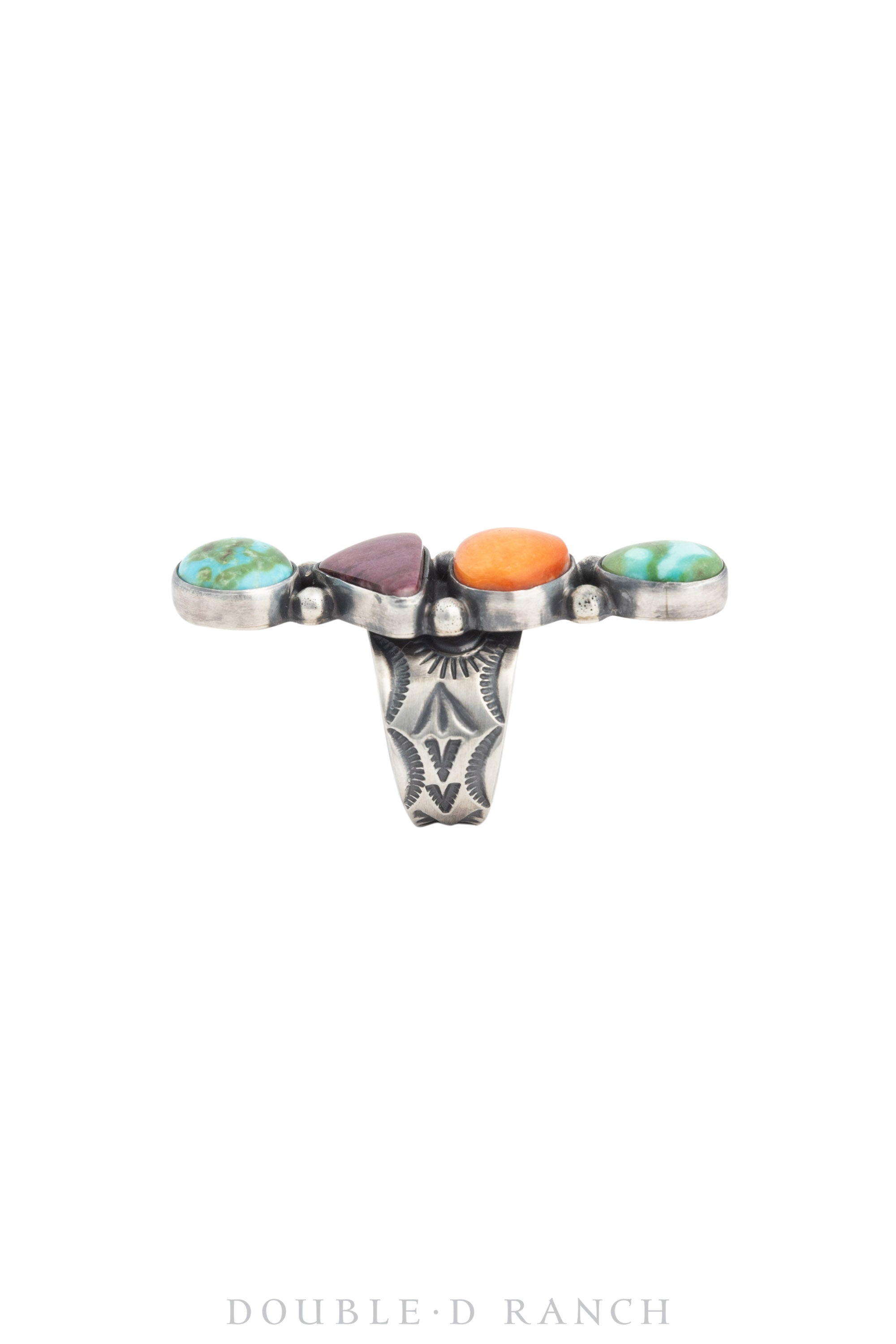 Ring, Statement, Mixed Stones, Hallmark, Adjustable, Contemporary, 1446