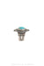 Ring, Natural Stone, Turquoise, Hallmark, Contemporary, 1380