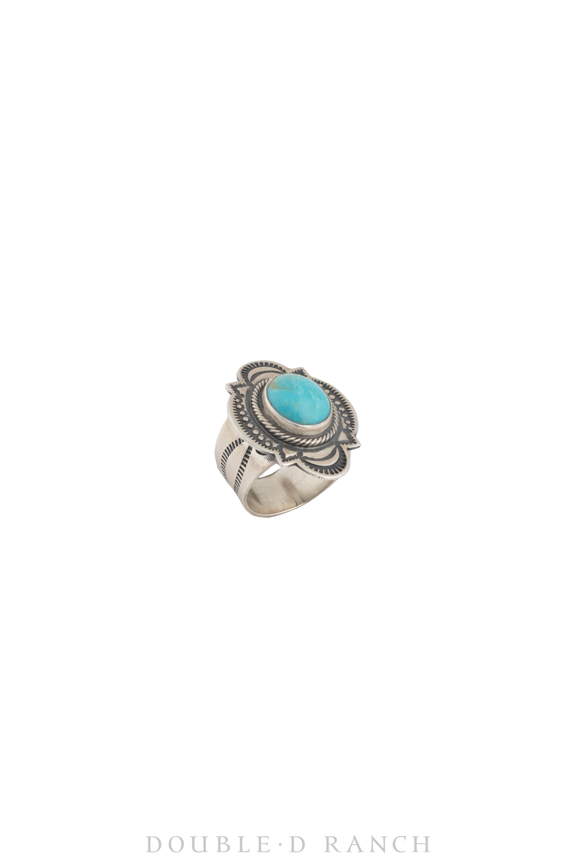 Ring, Natural Stone, Turquoise, Hallmark, Contemporary, 1380