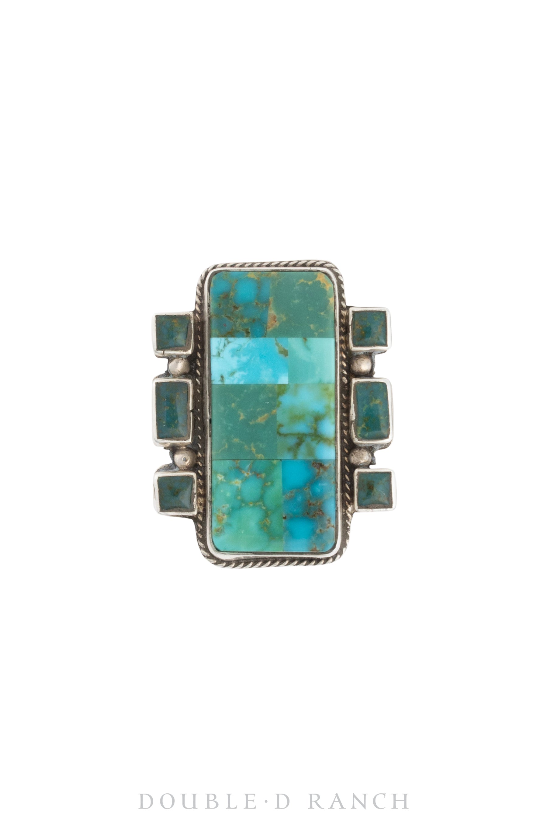 Ring, Jesse Robbins, Inlay, Turquoise, Hallmark, Contemporary, 1378