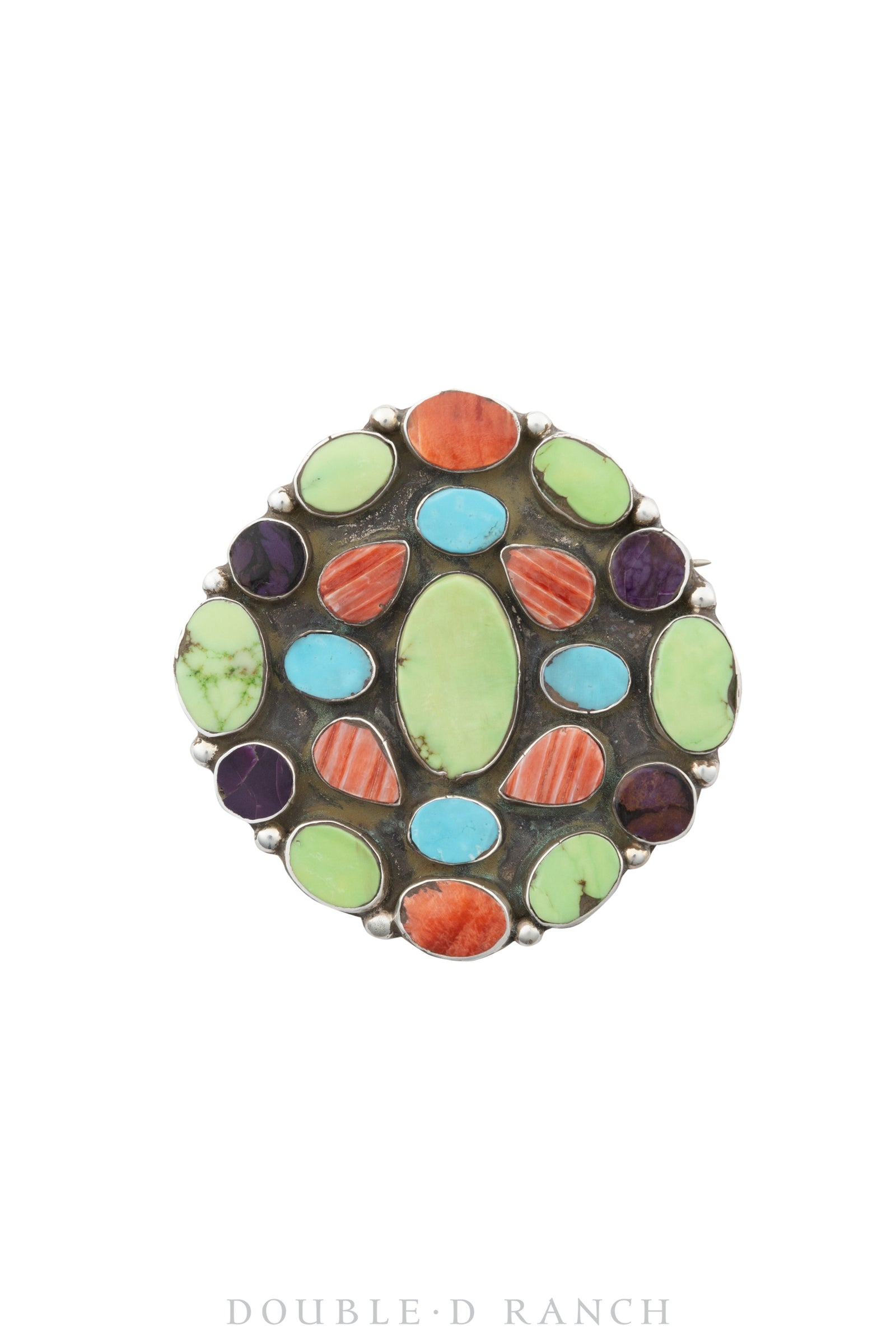 Pin, Oscar Betz, Cluster, Multi Stone, Hallmark, 930