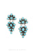 Earrings, Oscar Betz, Chandelier, Turquoise, Hallmark, Contemporary, 1588B