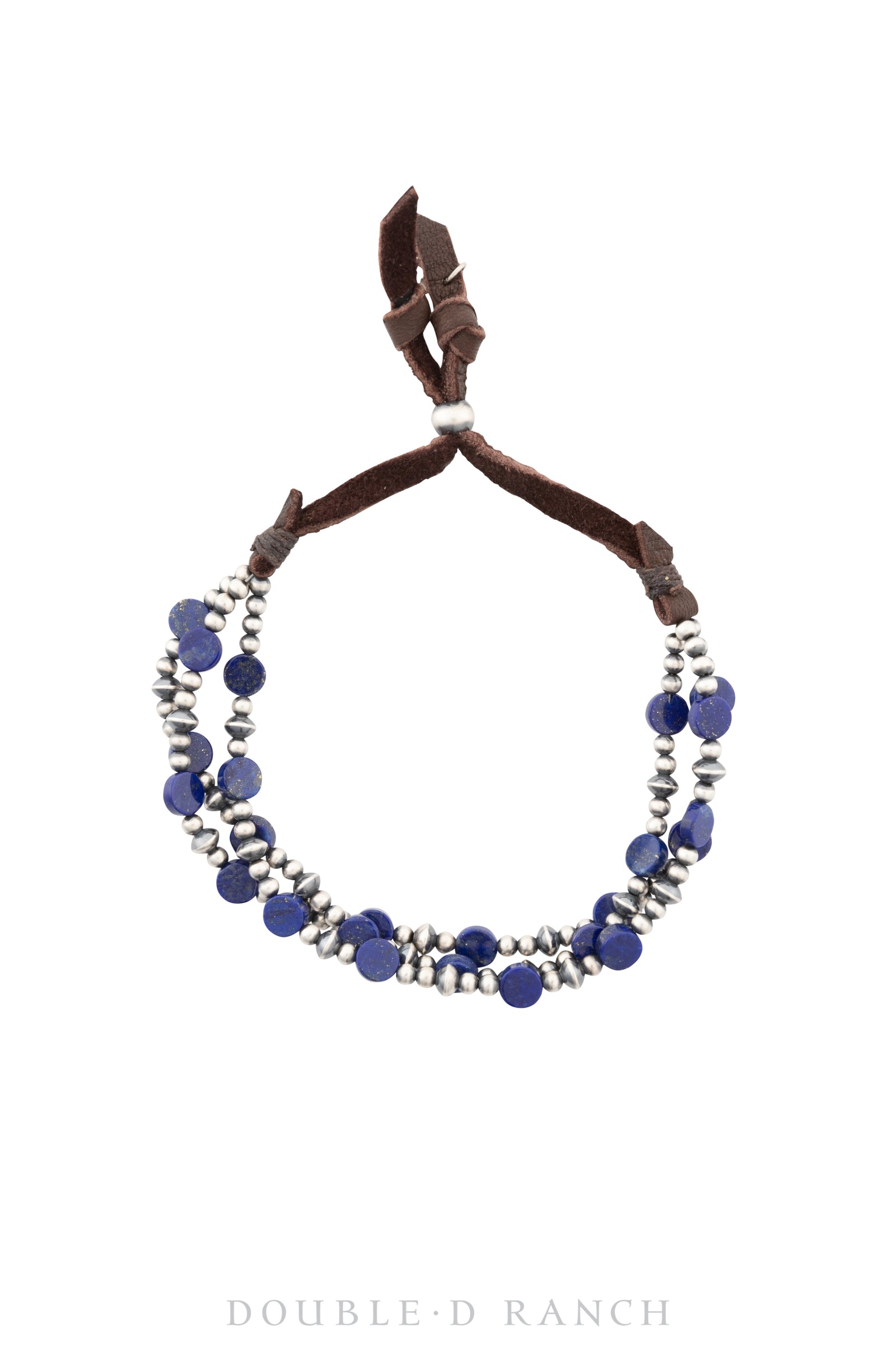 Bracelet, Stone Bead, Lapis and Sterling Silver, Hallmark, Contemporary, 3674