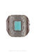 Ketoh, Stamped, Turquoise, Buffalo Hallmark, Contemporary, 3668