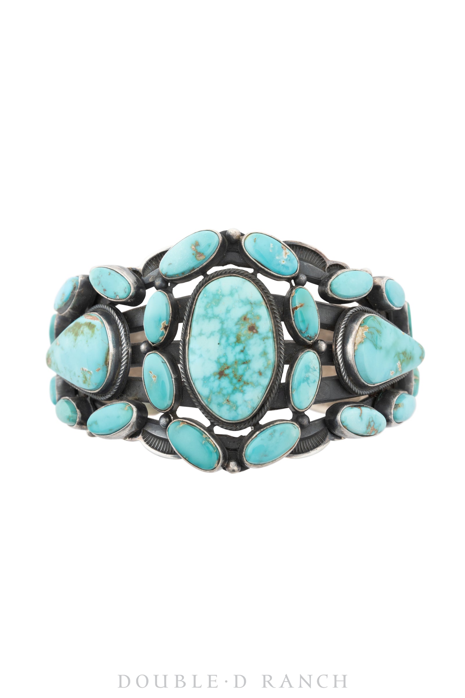 Cuff, Cluster, Turquoise, Hallmark, Vintage ‘90s, 3654