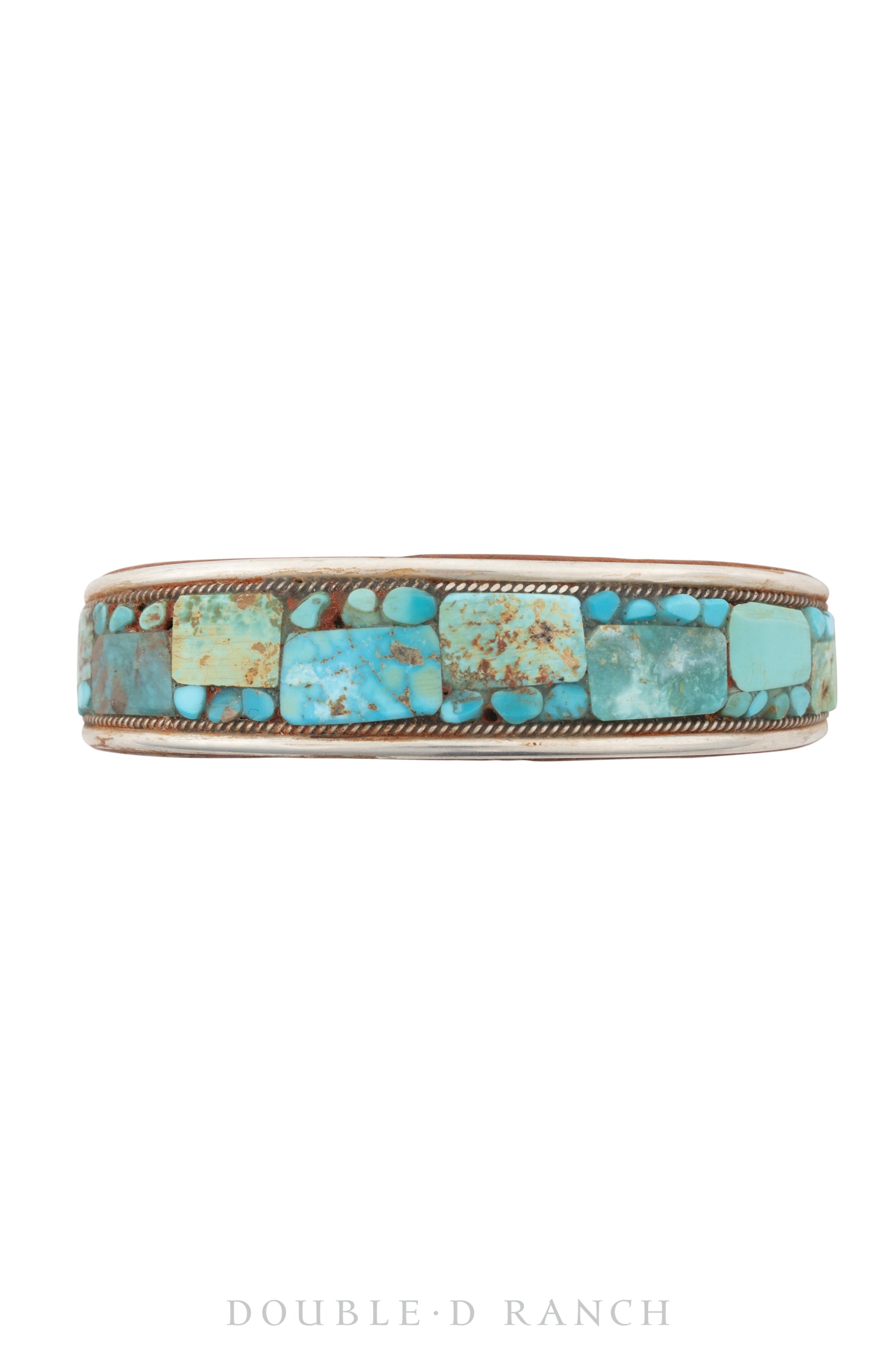 Cuff, Inlay, Turquoise, Leather Lined, Artisan, Charlie Favor, Contemporary, 3661