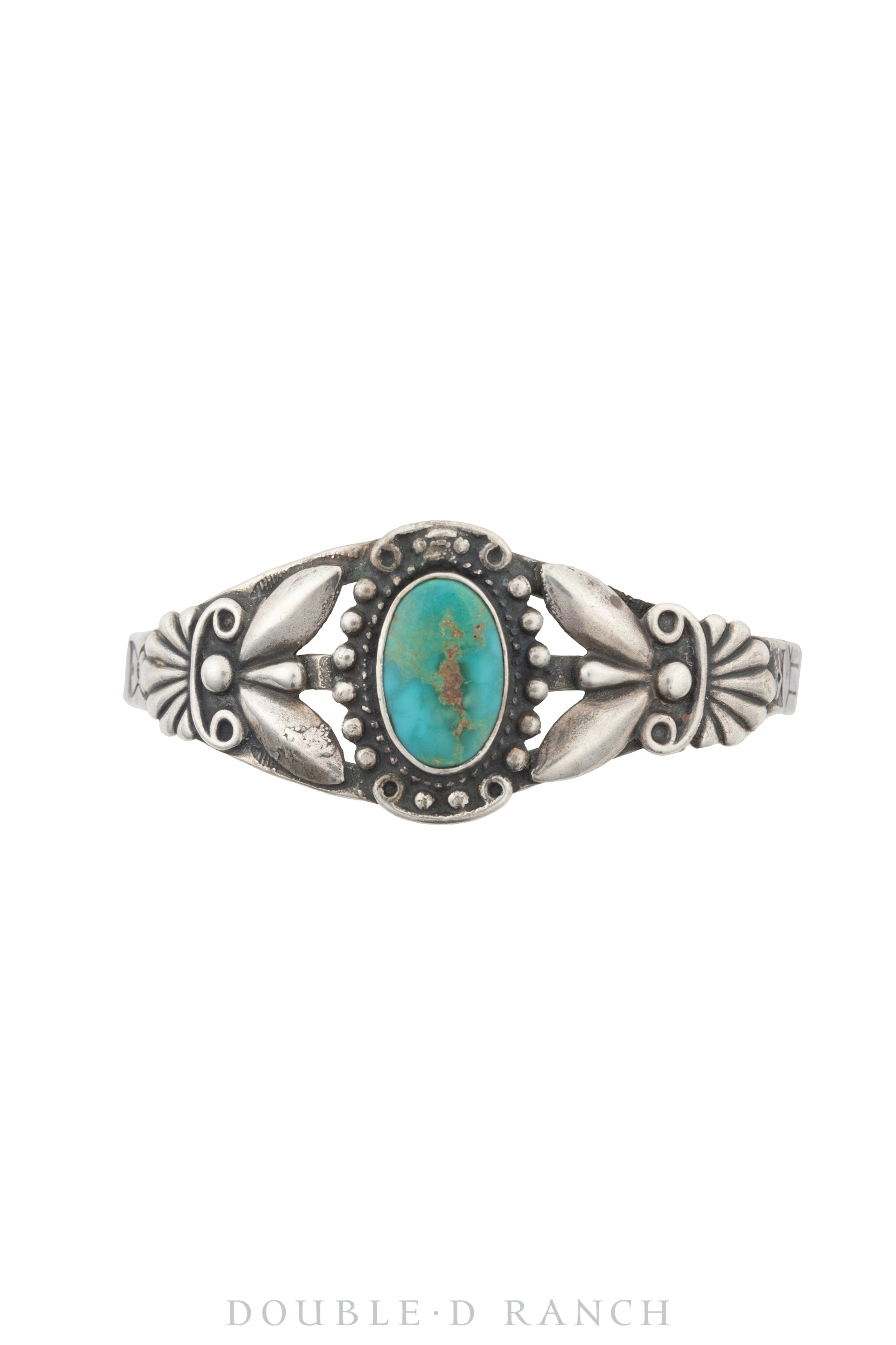 Cuff, Fred Harvey Railroad Era, Turquoise, Hallmark, Vintage, 3640