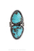 Ring, Natural Stone, Turquoise, Double Stone, Contemporary, 1207B