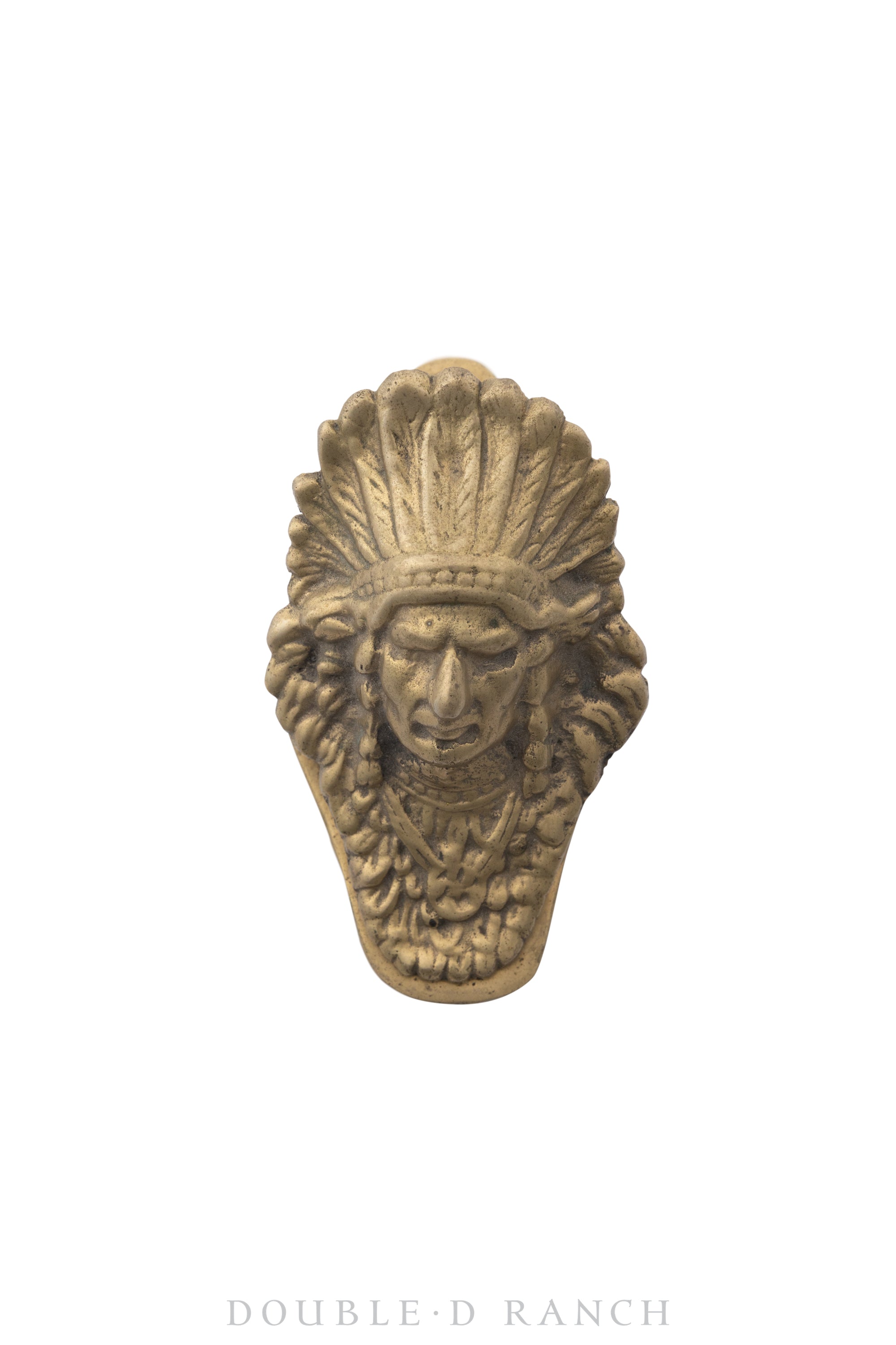 Miscellaneous, Desk Clip / Paper Weight, Warrior in Headdress, Hallmark, Vintage, 833