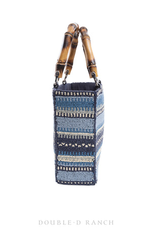 Bag, Indigo Bedroll Beaded Bag