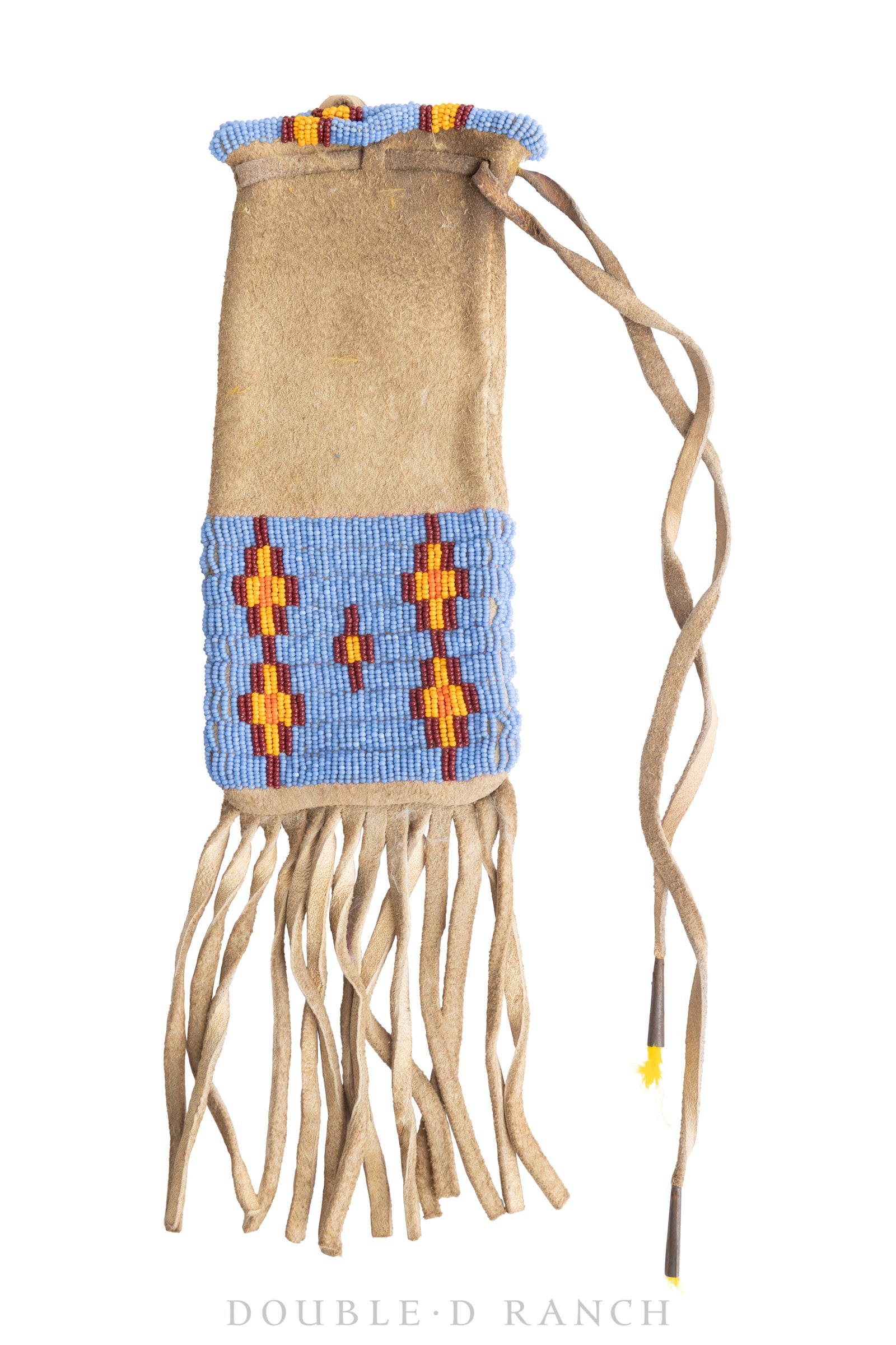 Bag, Tobacco, Beaded, Sioux, Vintage 20th Century, 1287