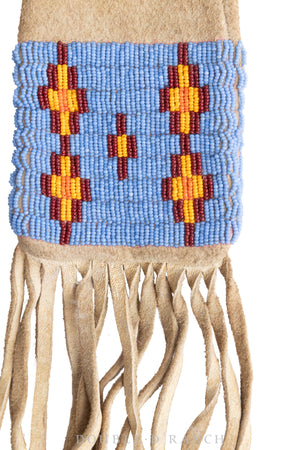 Bag, Tobacco, Beaded, Sioux, Vintage 20th Century, 1287