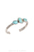 Cuff, Turquoise, 3 Stones, Hallmark, Contemporary, 3438