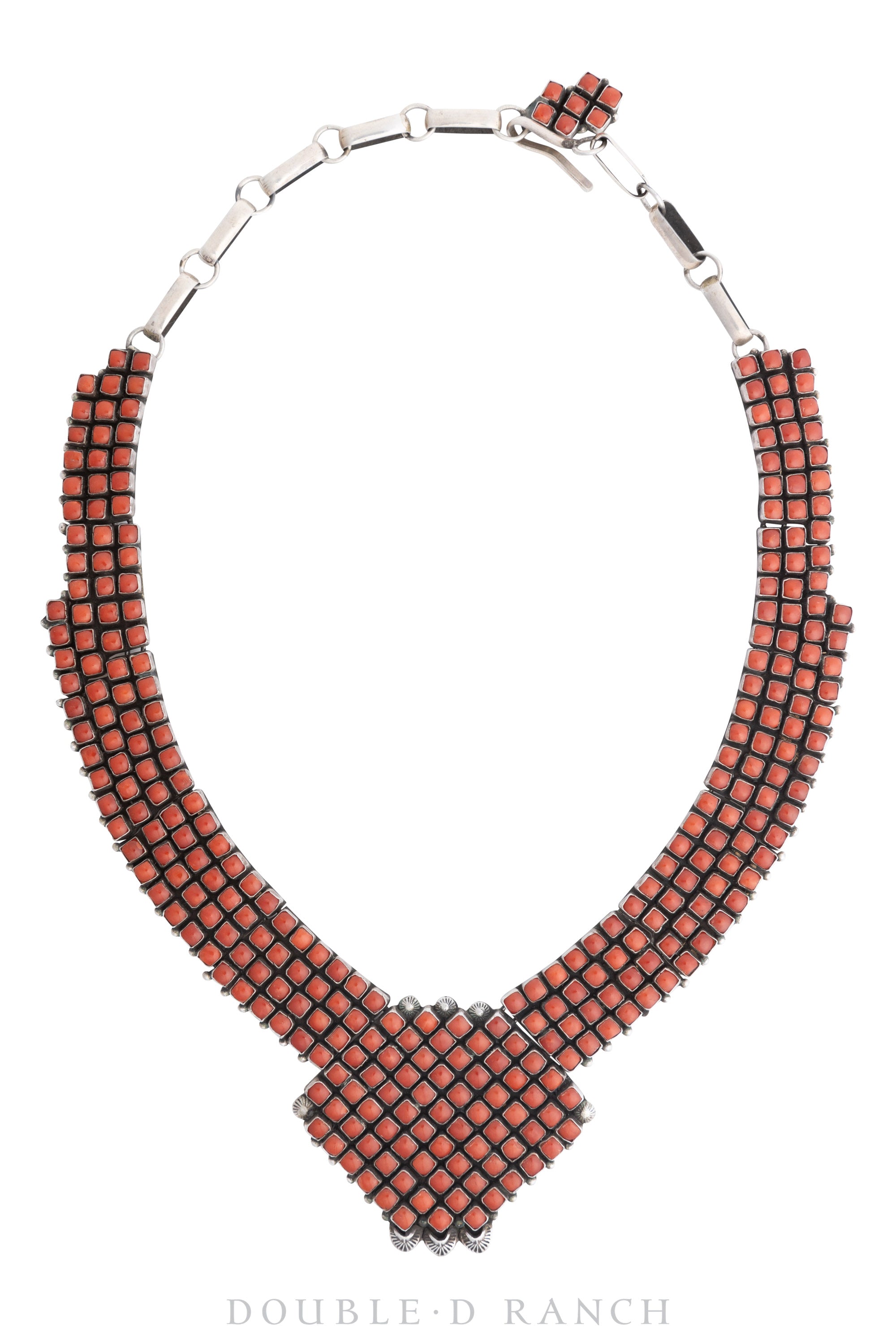 Necklace, Collar with earrings, Coral, Hallmark, Alice Lister, 1996