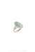 Ring, Natural Stone, Turquoise, Hallmark, Vintage, 1264