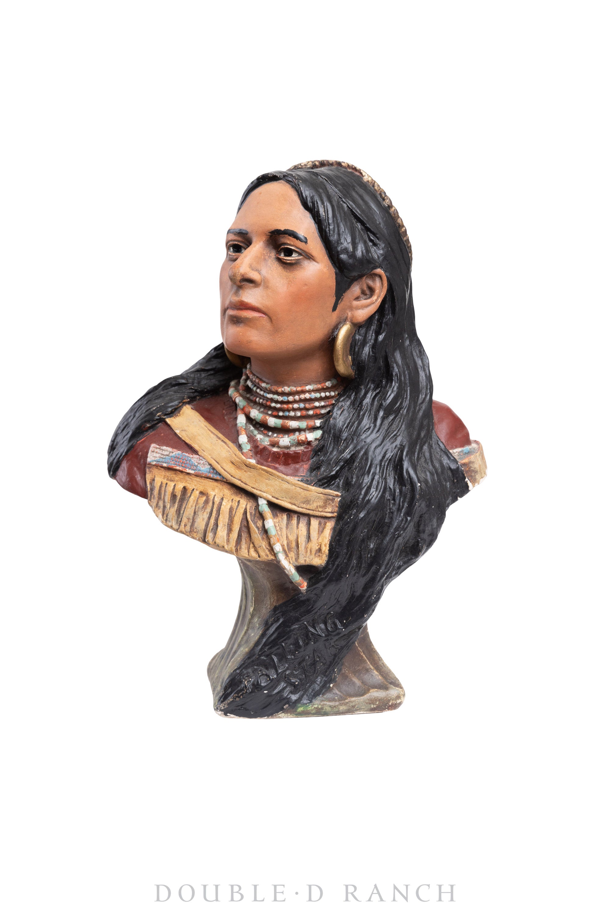 Miscellaneous, Folk Art, Native American Bust, Falling Star, Tobacco Advertising, 1901, 808