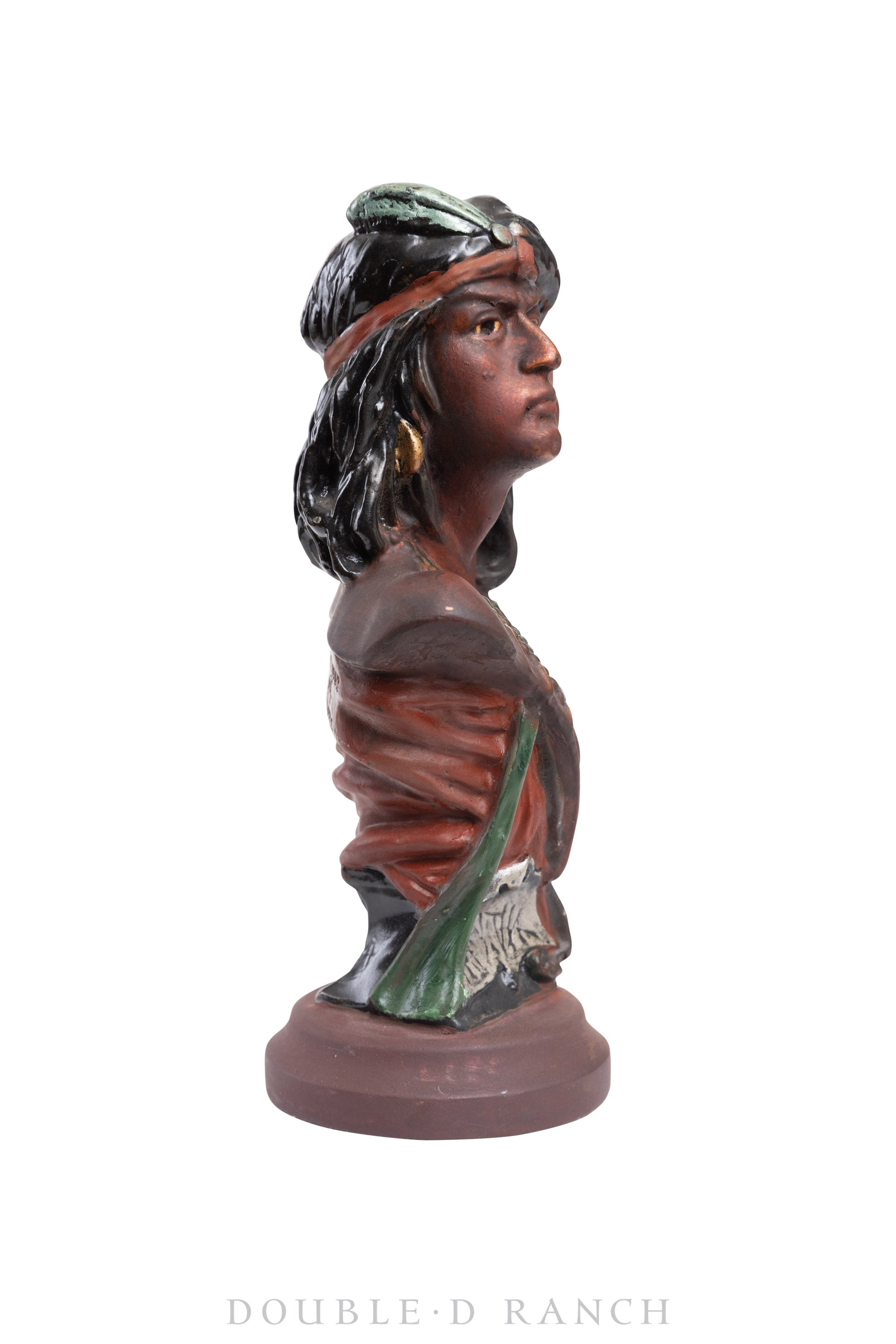 Miscellaneous, Folk Art, Native American Bust, HIAWATHA, Tobacco Advertising, ©1902, 811