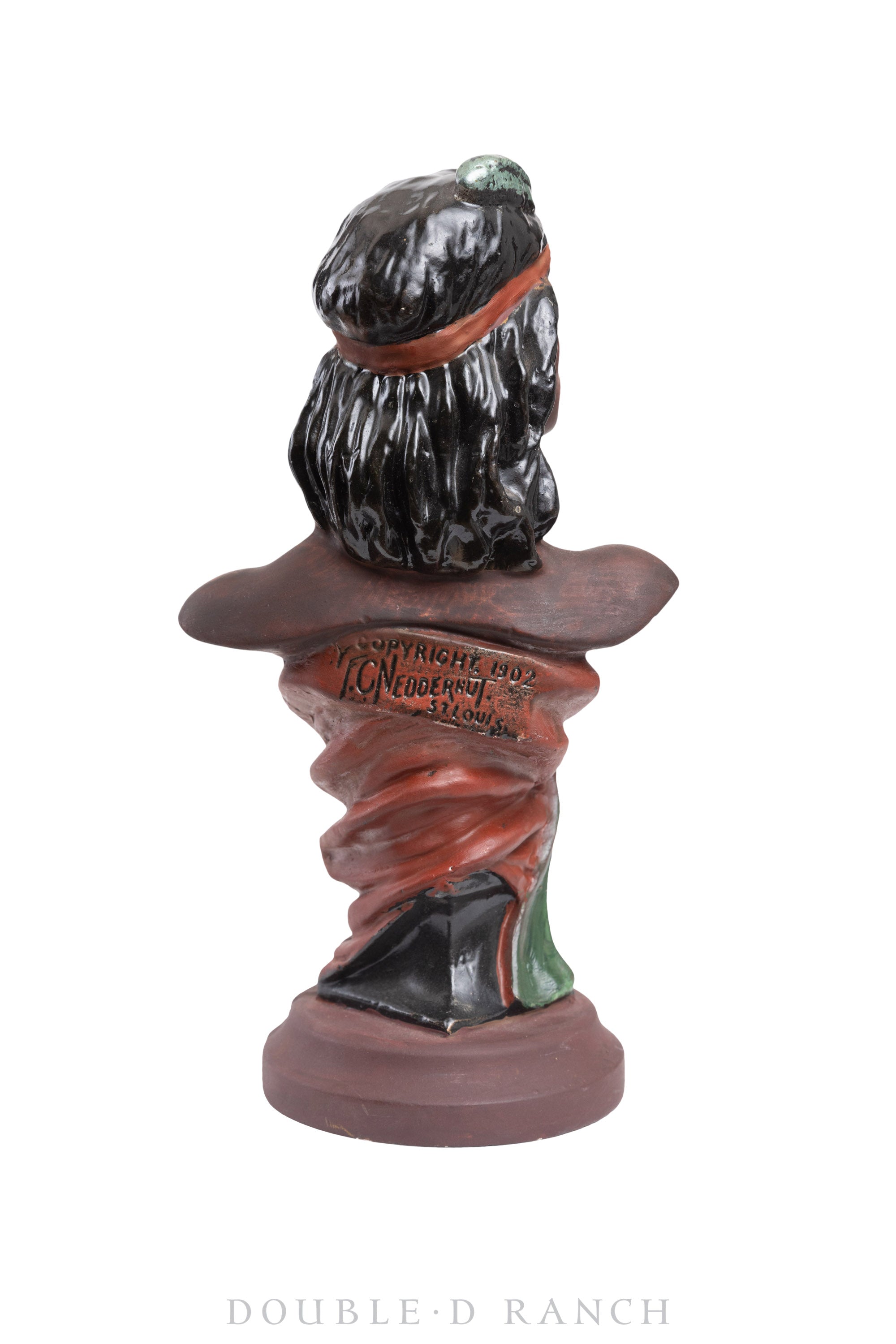 Miscellaneous, Folk Art, Native American Bust, HIAWATHA, Tobacco Advertising, ©1902, 811