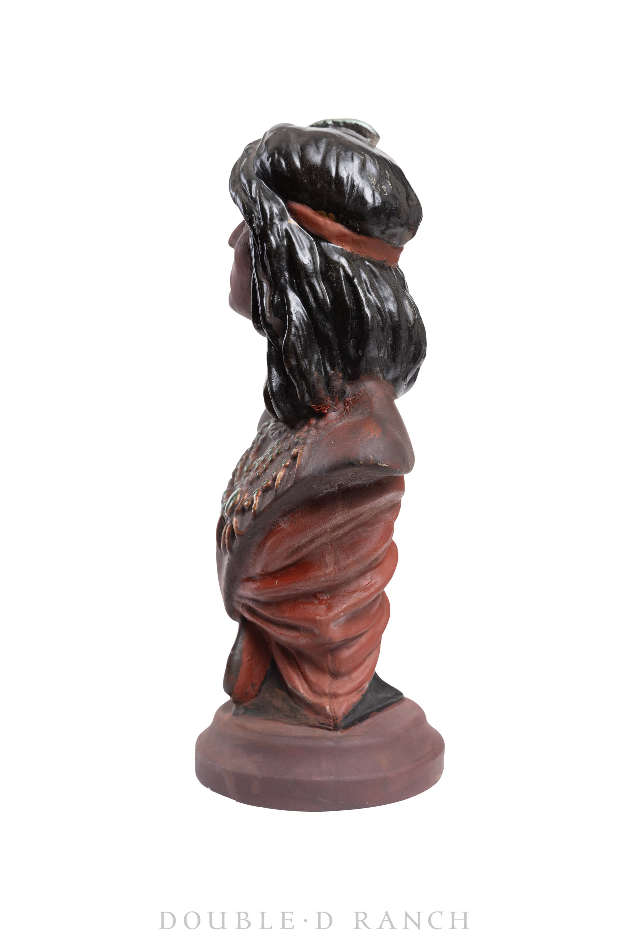 Miscellaneous, Folk Art, Native American Bust, HIAWATHA, Tobacco Advertising, ©1902, 811