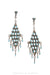 Earrings, Chandelier, Turquoise, Needlepoint, Hallmark, Vintage, Old Pawn, 1600
