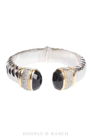 Cuff, Diamond Collection, Rope, Diamonds, Onyx, Contemporary, 3487B