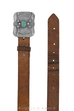 Belt, A Vintage, Cast, Turquoise, Hallmark, New Old Stock, 556