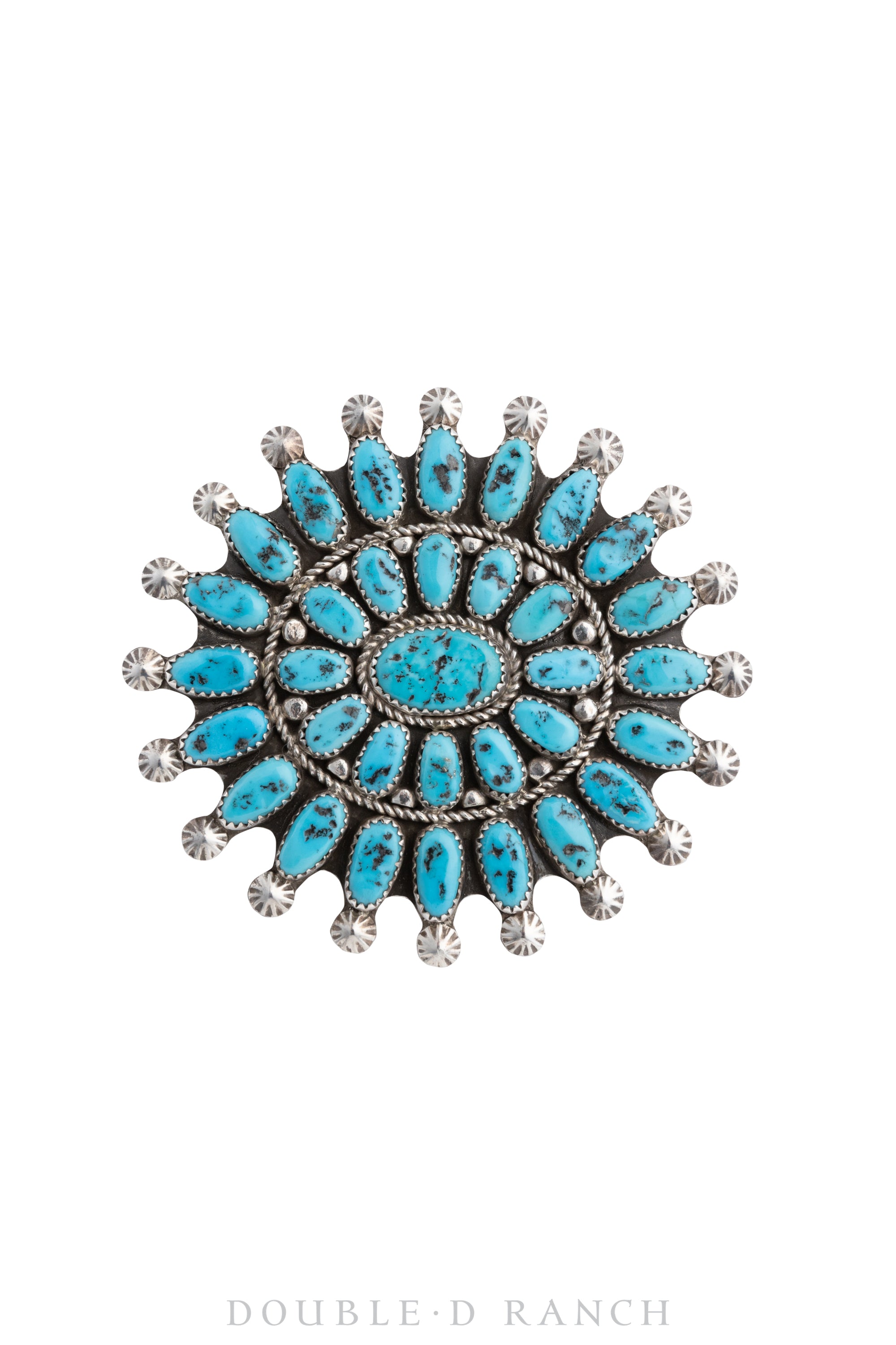 Pin, Cluster, Turquoise, Hallmark, Vintage, 1030