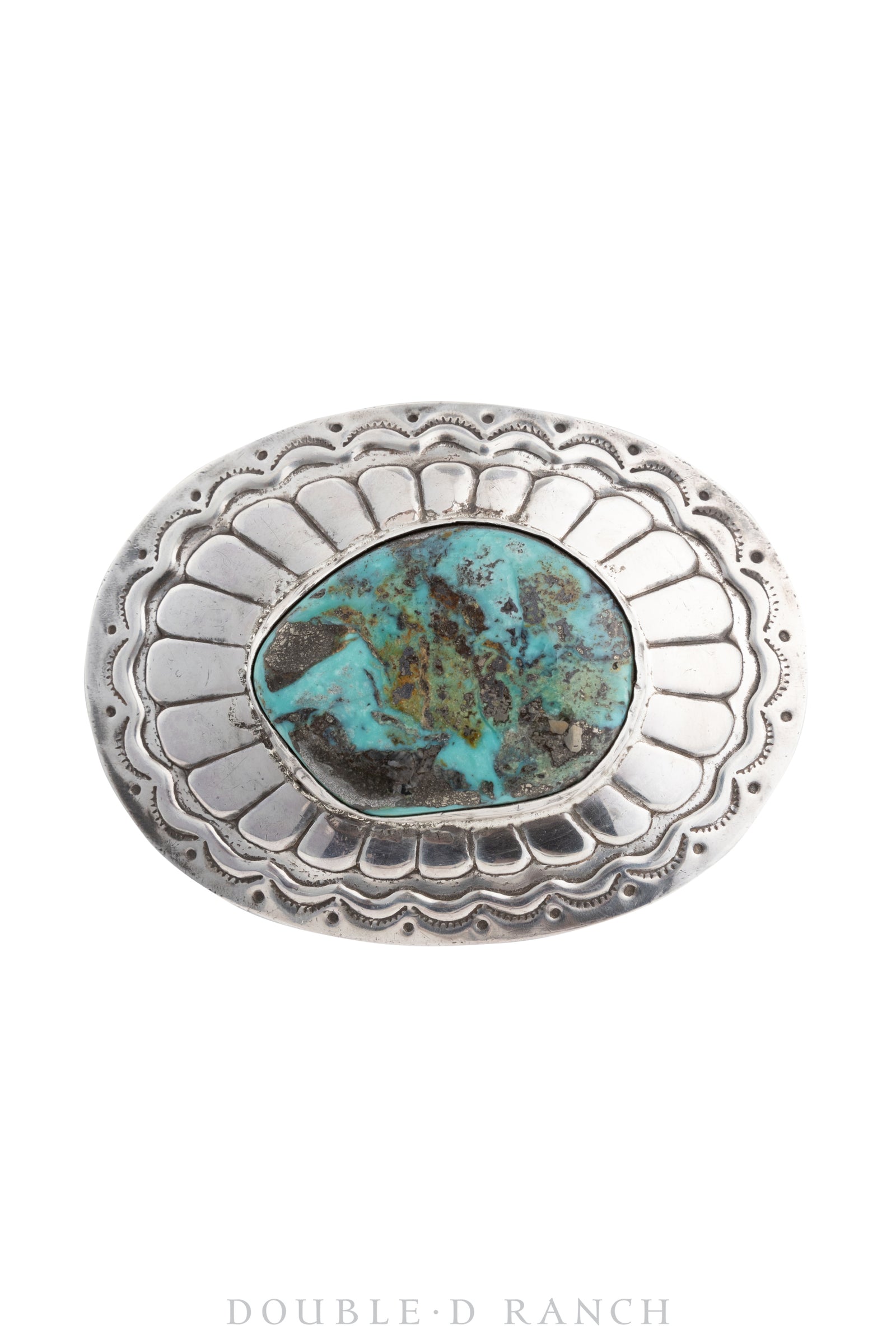 Pin, Concho, Turquoise, Morenci, Vintage, 1026