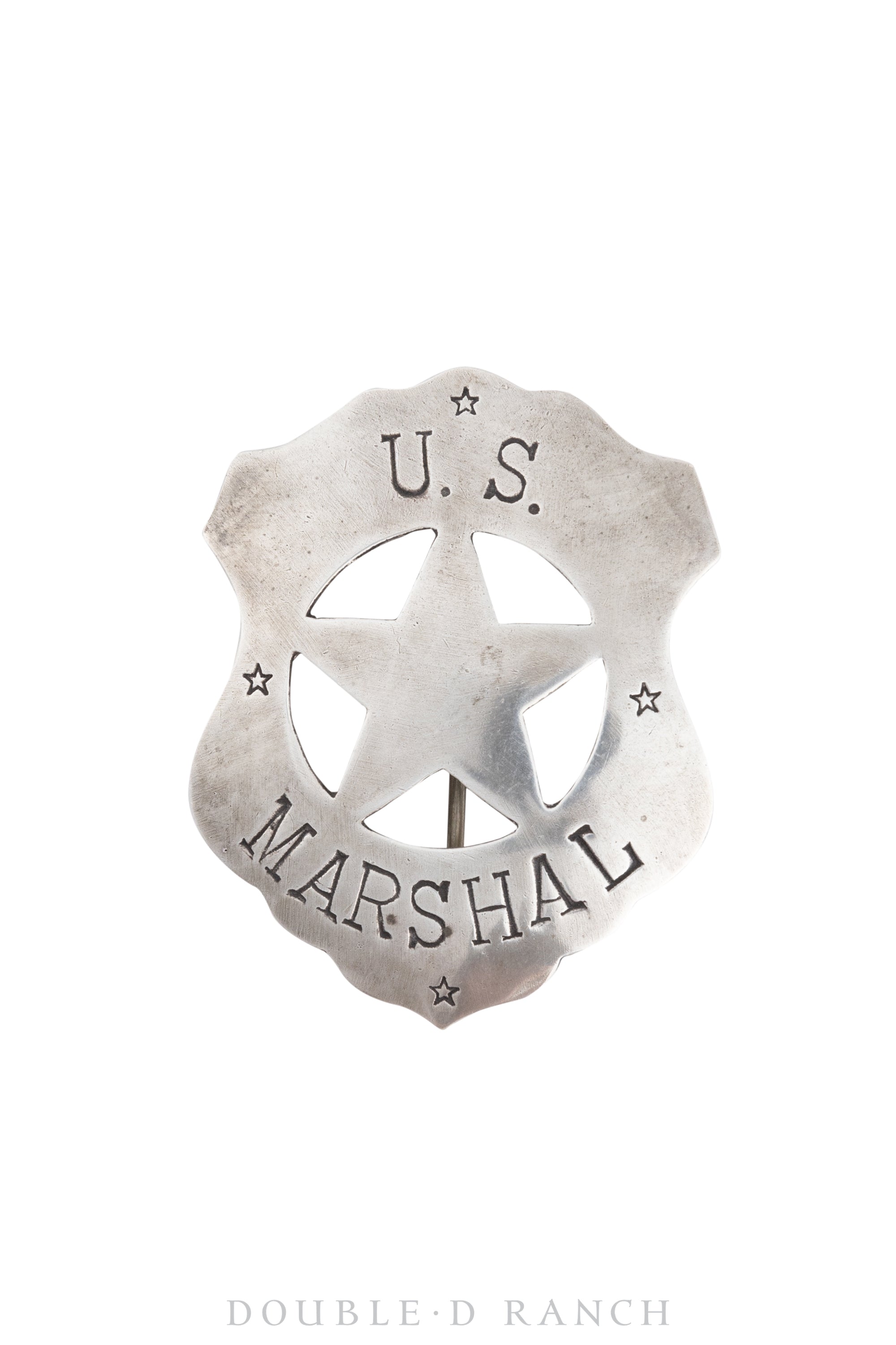 Pin, Badge, US Marshal, Recast in Ingot Silver, Vintage, 982