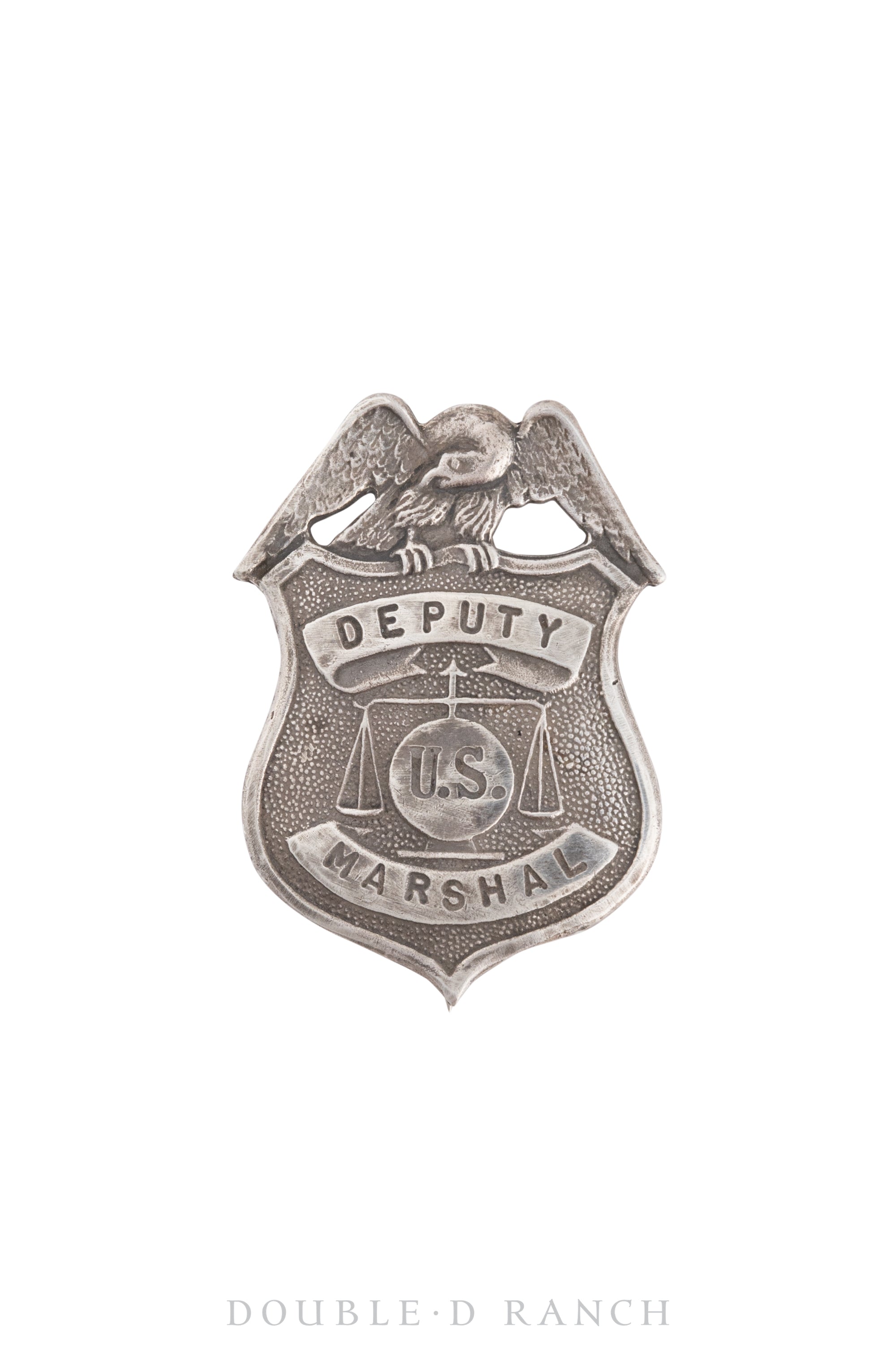 Pin, Badge, US Deputy Marshal, Recast in Ingot Silver, Vintage, 975