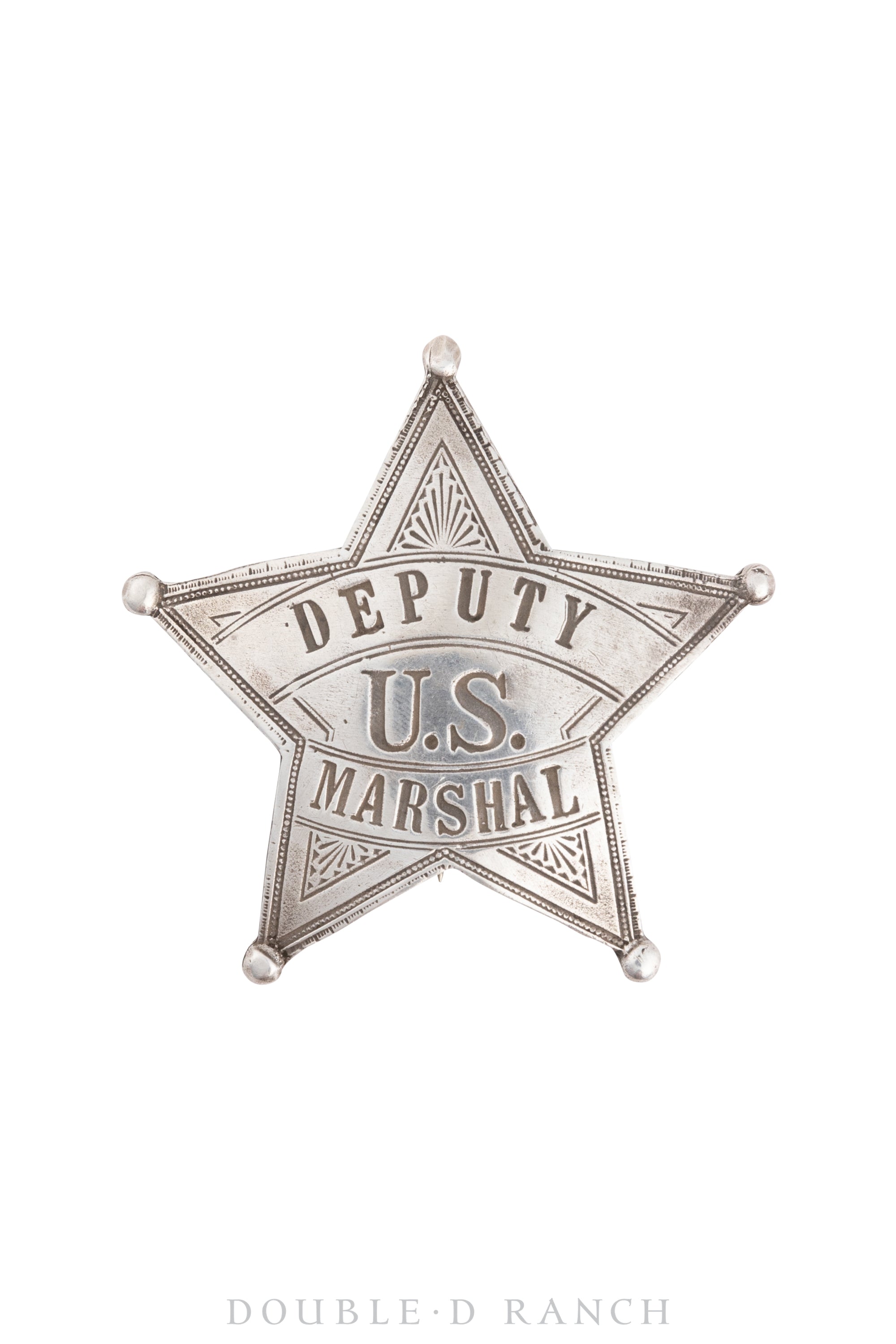 Pin, Badge, US Deputy Marshal, Recast in Ingot Silver, Vintage, 976