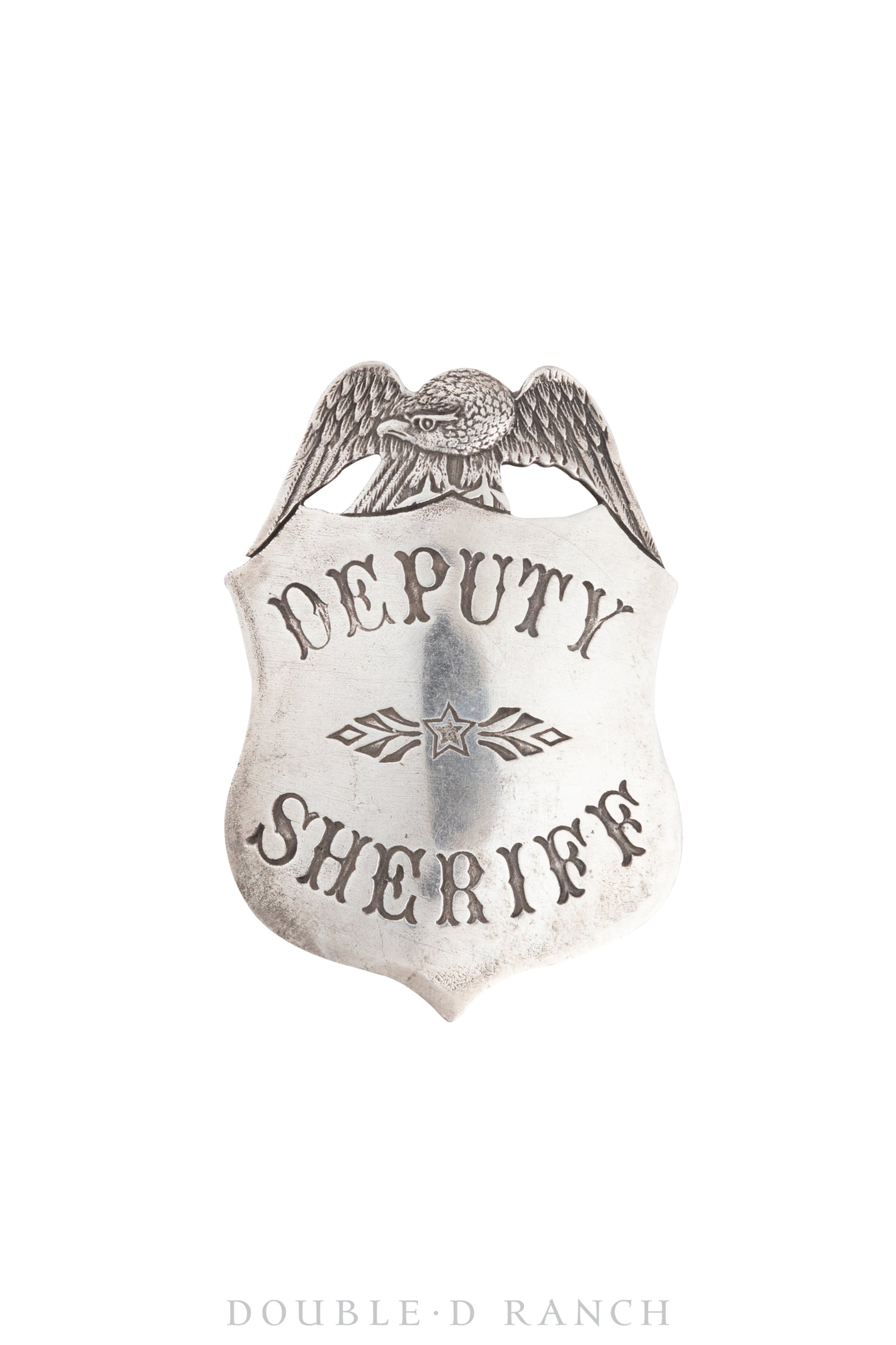 Pin, Badge, Deputy Sheriff, Recast in Ingot Silver, Vintage, 961