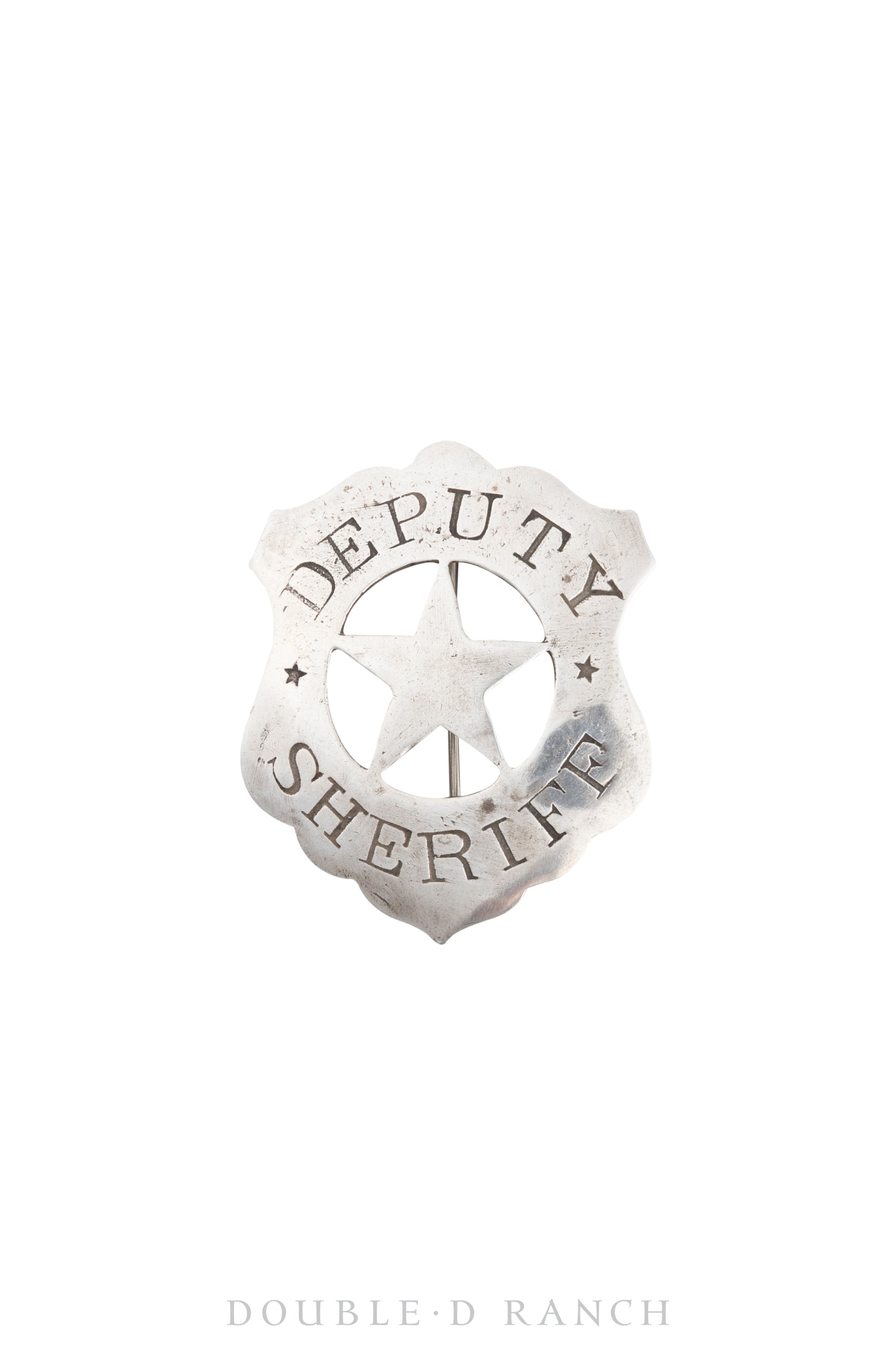 Pin, Badge, Deputy Sheriff, Recast in Ingot Silver, Vintage, 959