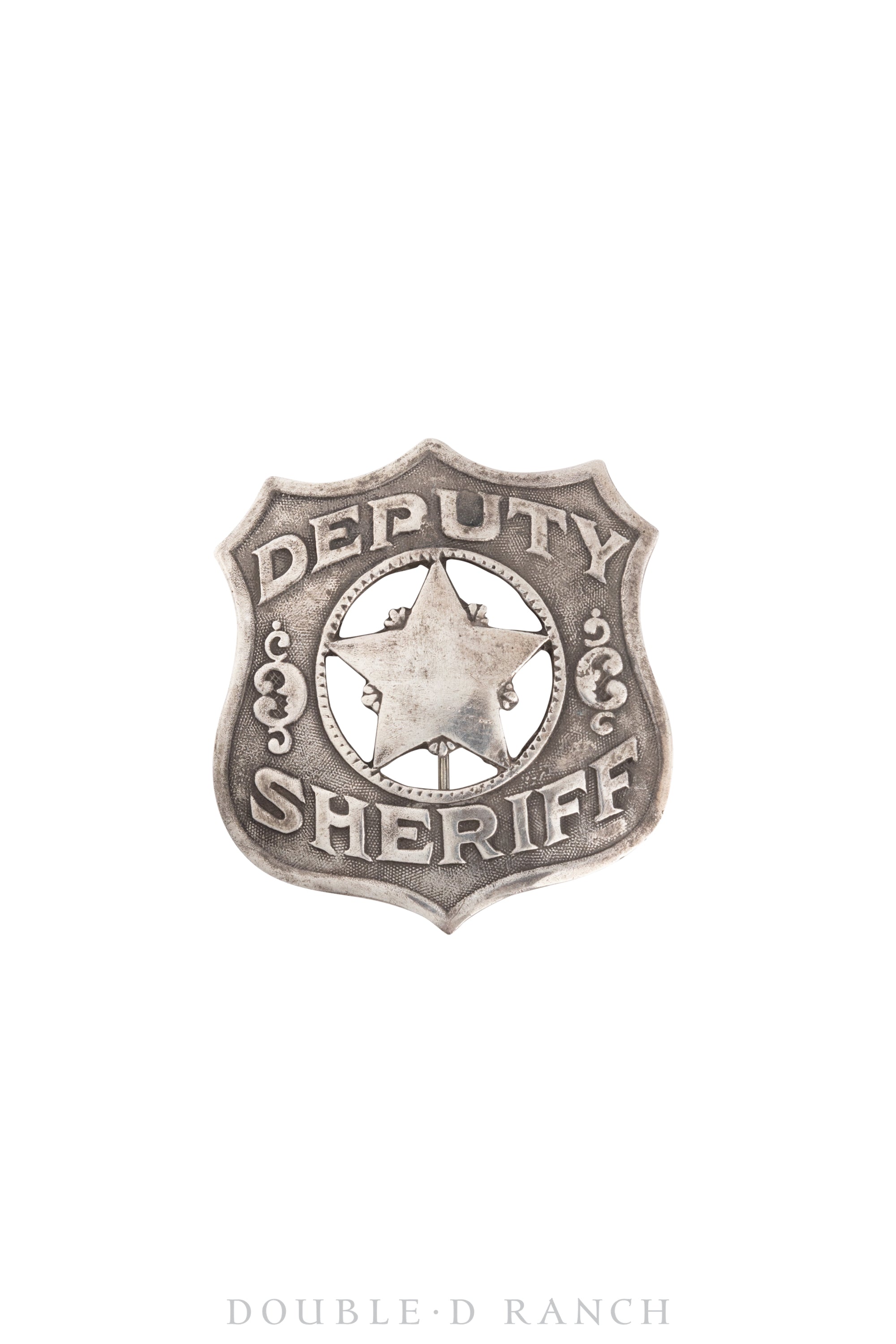 Pin, Badge, Deputy Sheriff, Recast in Ingot Silver, Vintage, 962