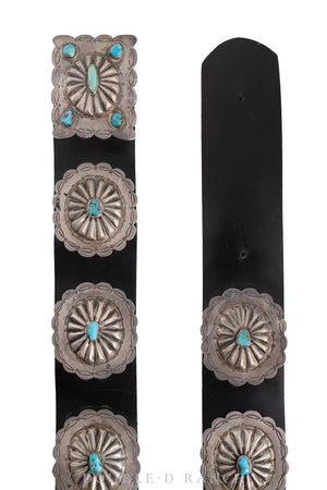 Belt, A Vintage, Concho, Turquoise, Hallmark, Vintage, 560