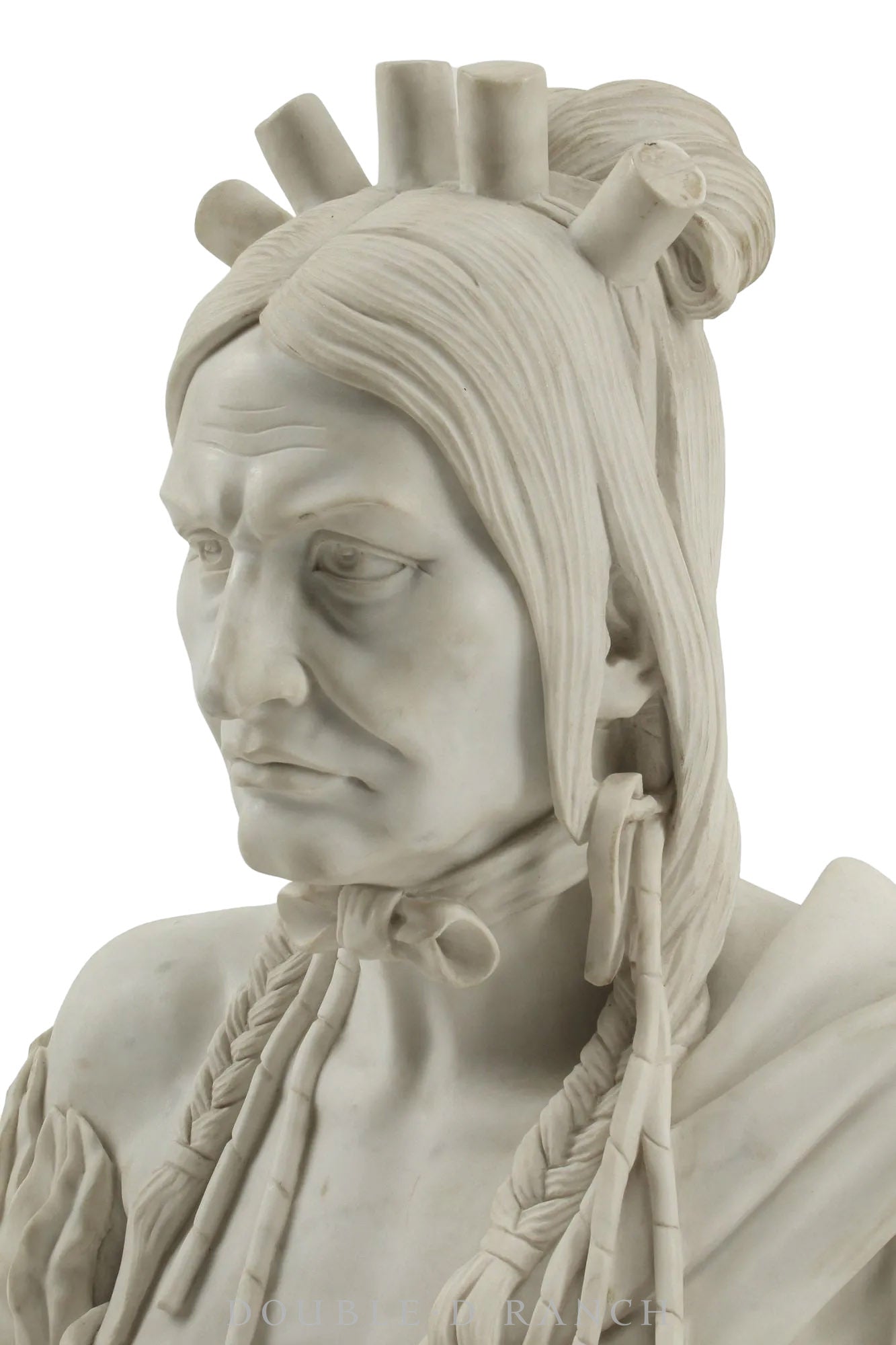 Miscellaneous, Art, Sculpture, Marble Bust, Native American, Vintage, 815