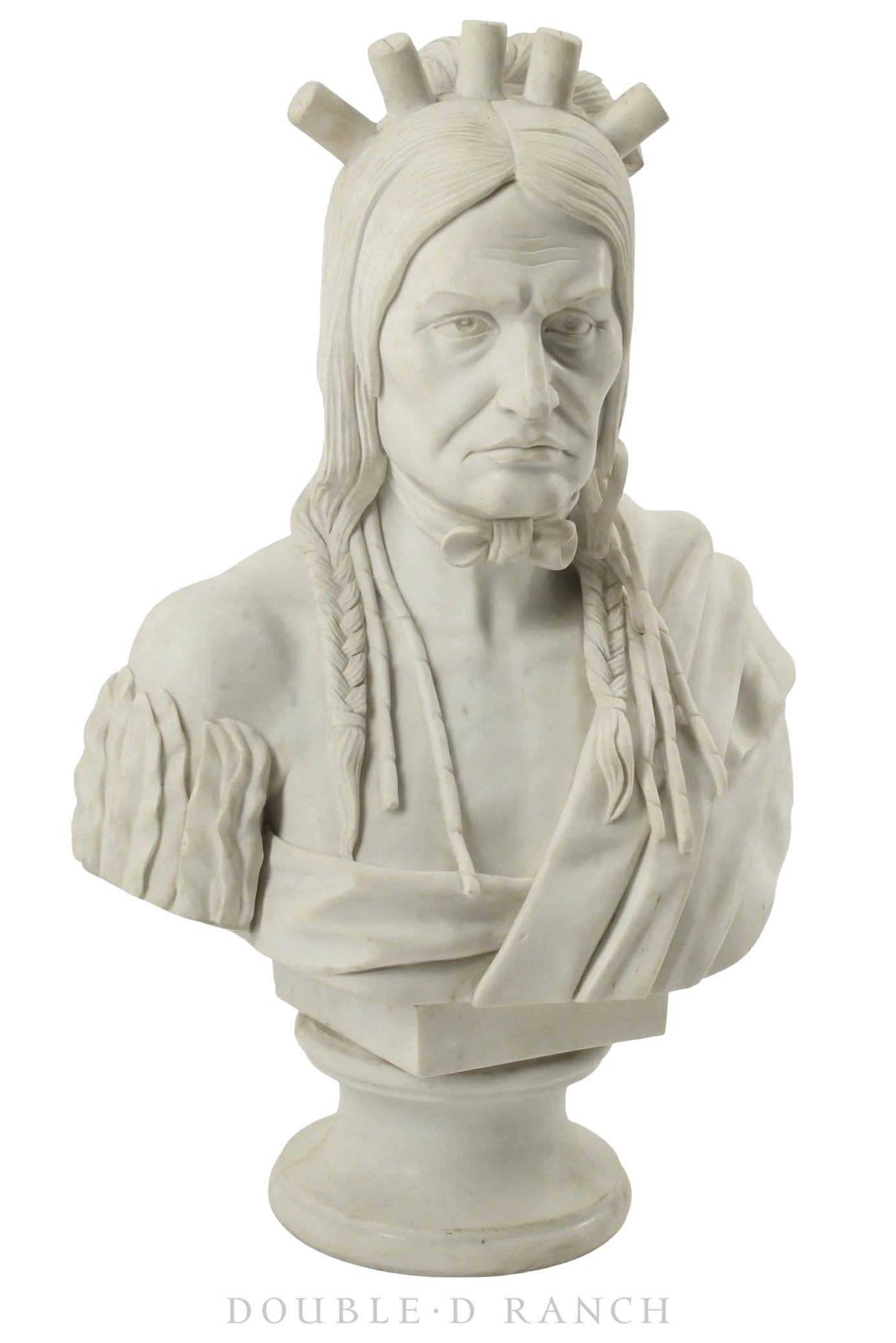 Miscellaneous, Art, Sculpture, Marble Bust, Native American, Vintage, 815